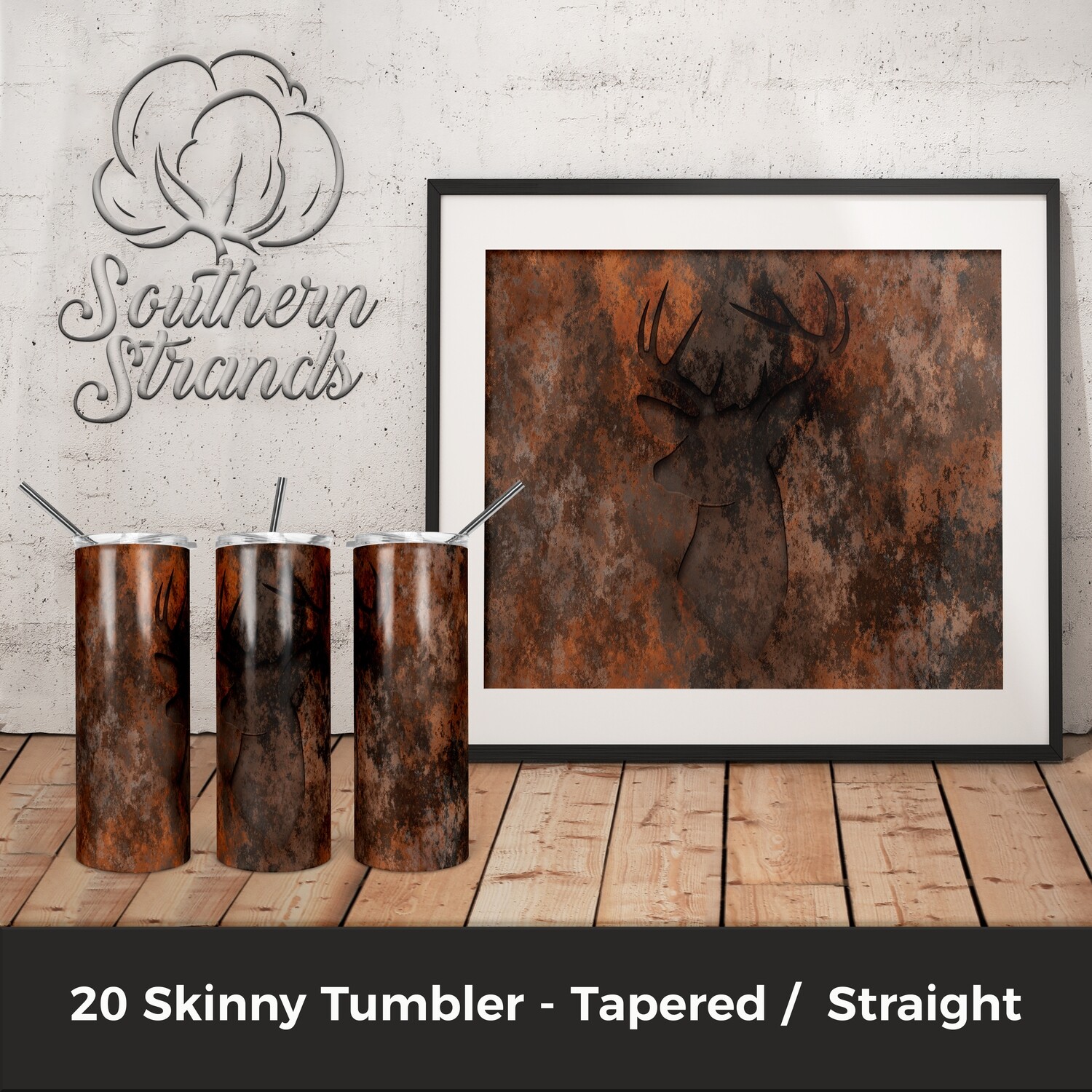 Rusty Deer Tumbler | DIGITAL DESIGN