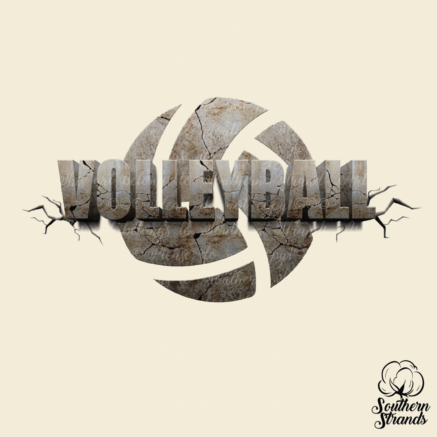 Cracked Sports - Volleyball | DIGITAL DESIGN