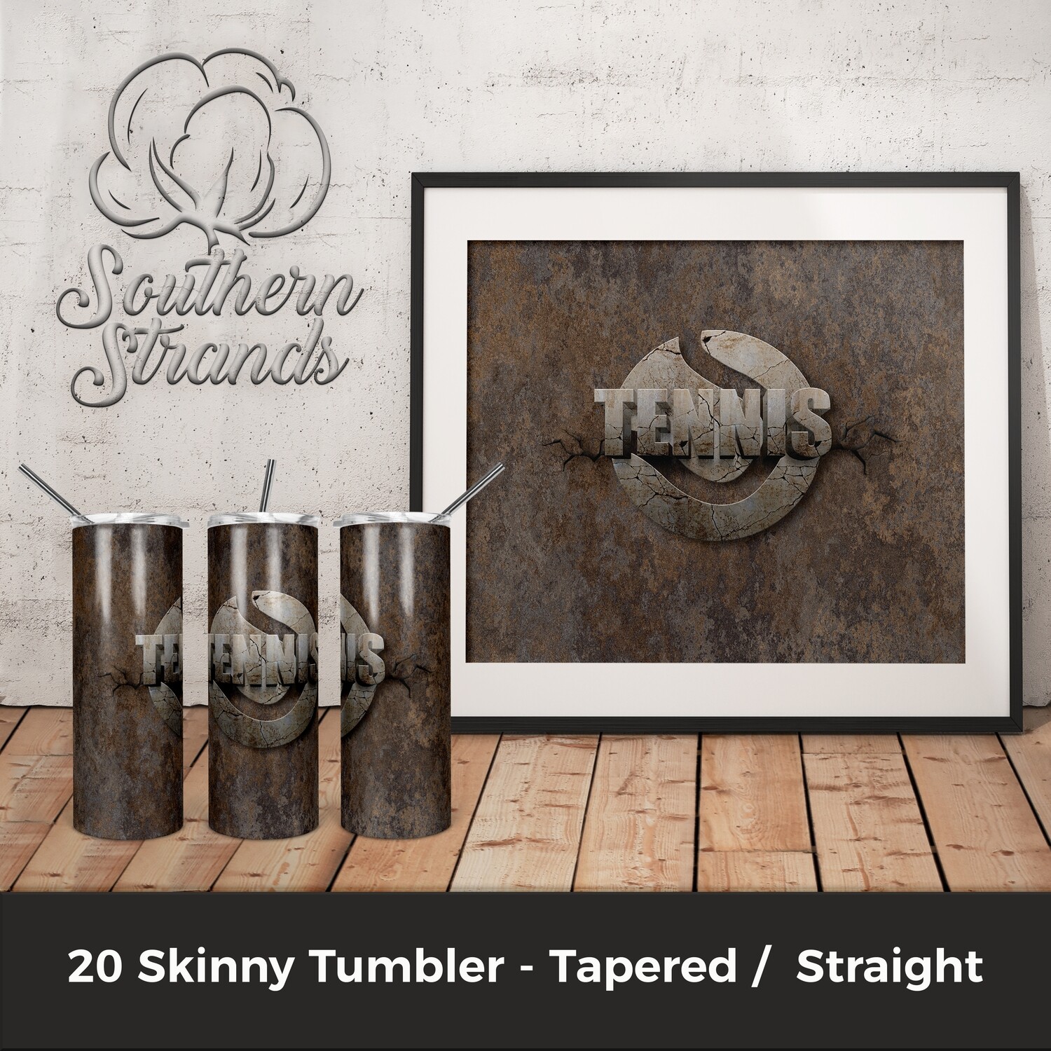 Cracked Sports Tumblers - Tennis | DIGITAL DESIGN