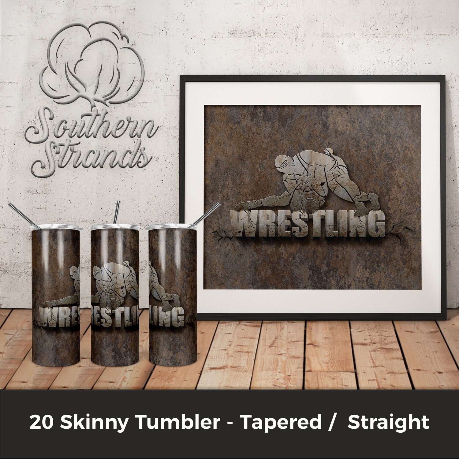 Cracked Sports Tumblers - Wrestling | DIGITAL DESIGN
