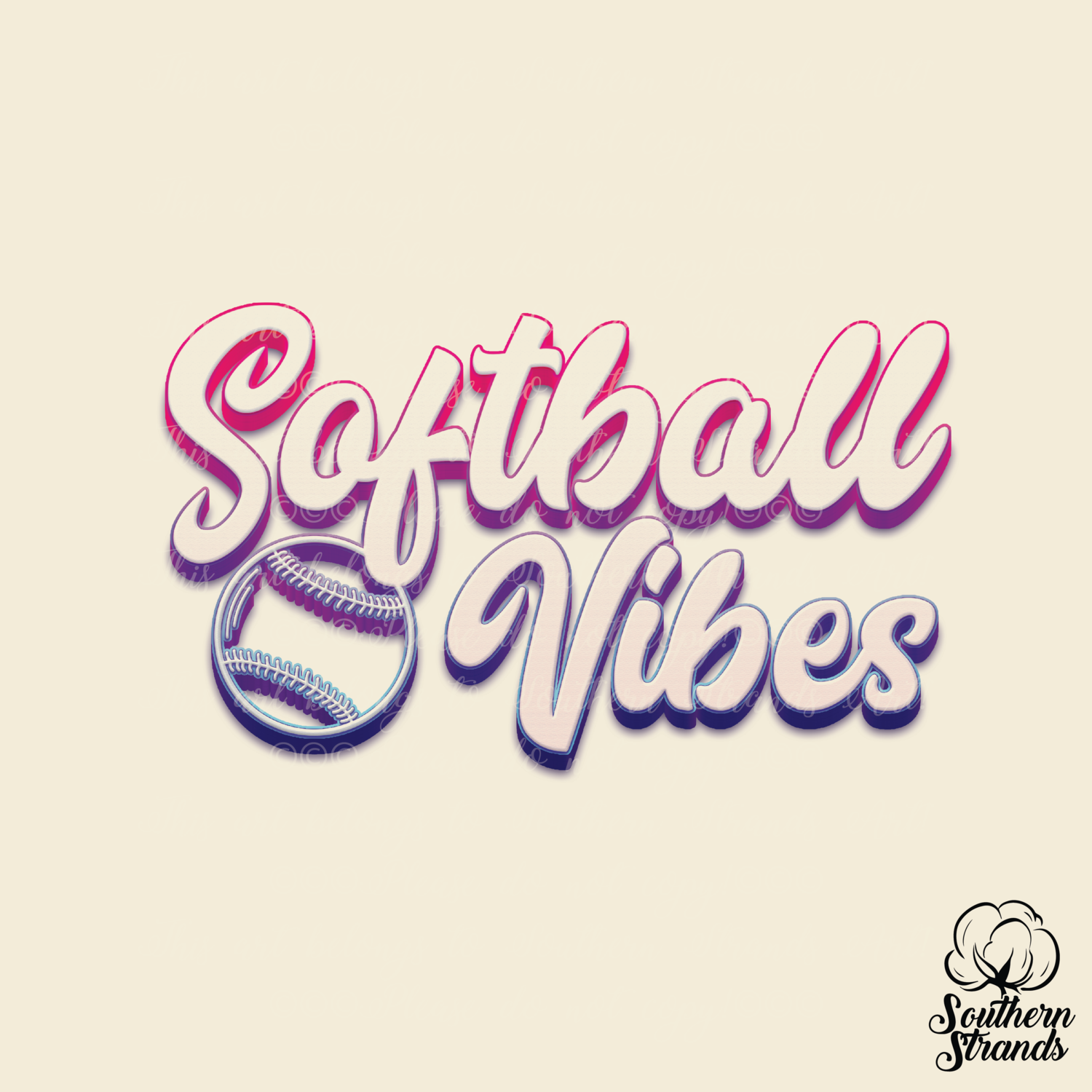 Sports Vibes - Softball | DIGITAL DESIGN