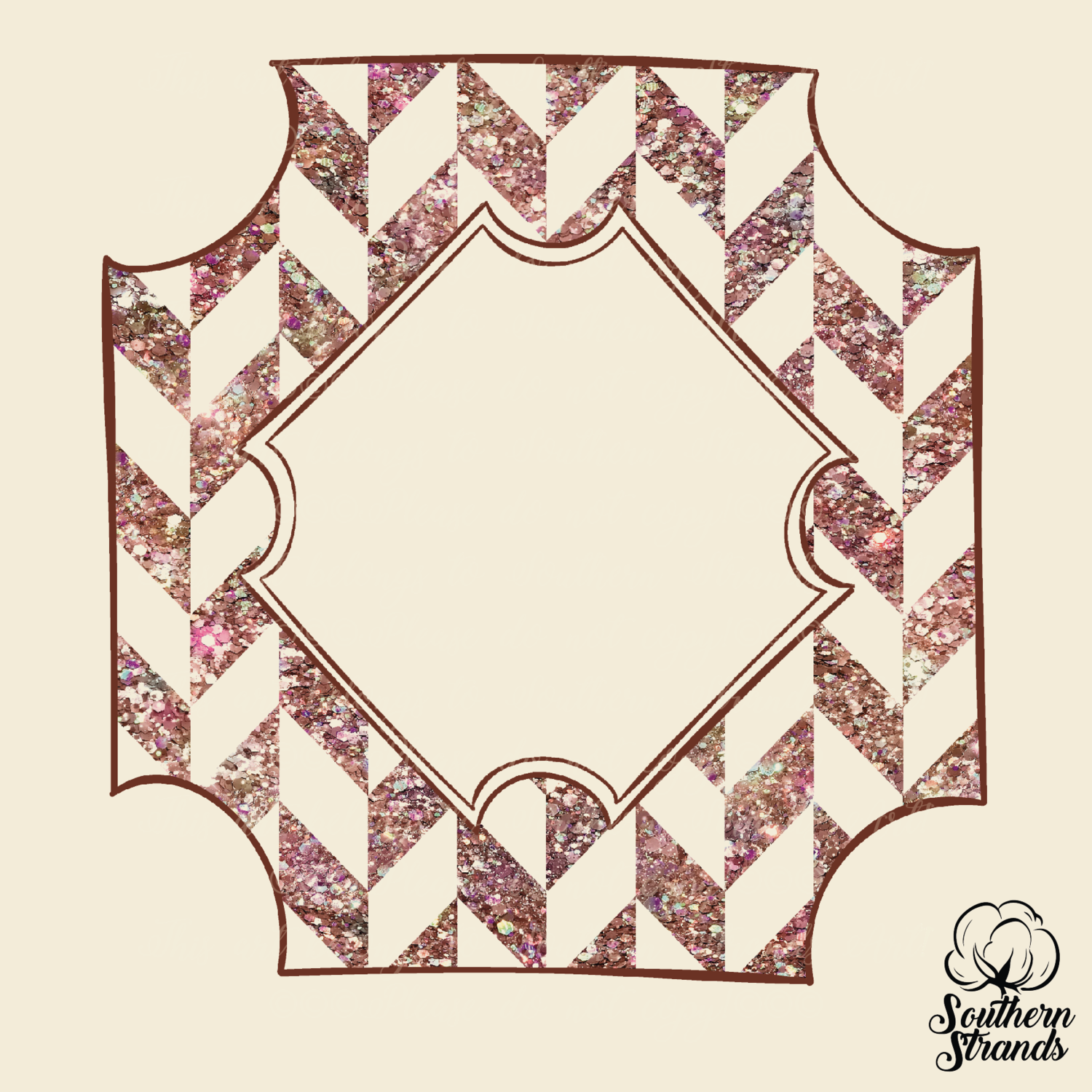 Tangram Square Pink With Photo Frame | DIGITAL DESIGN