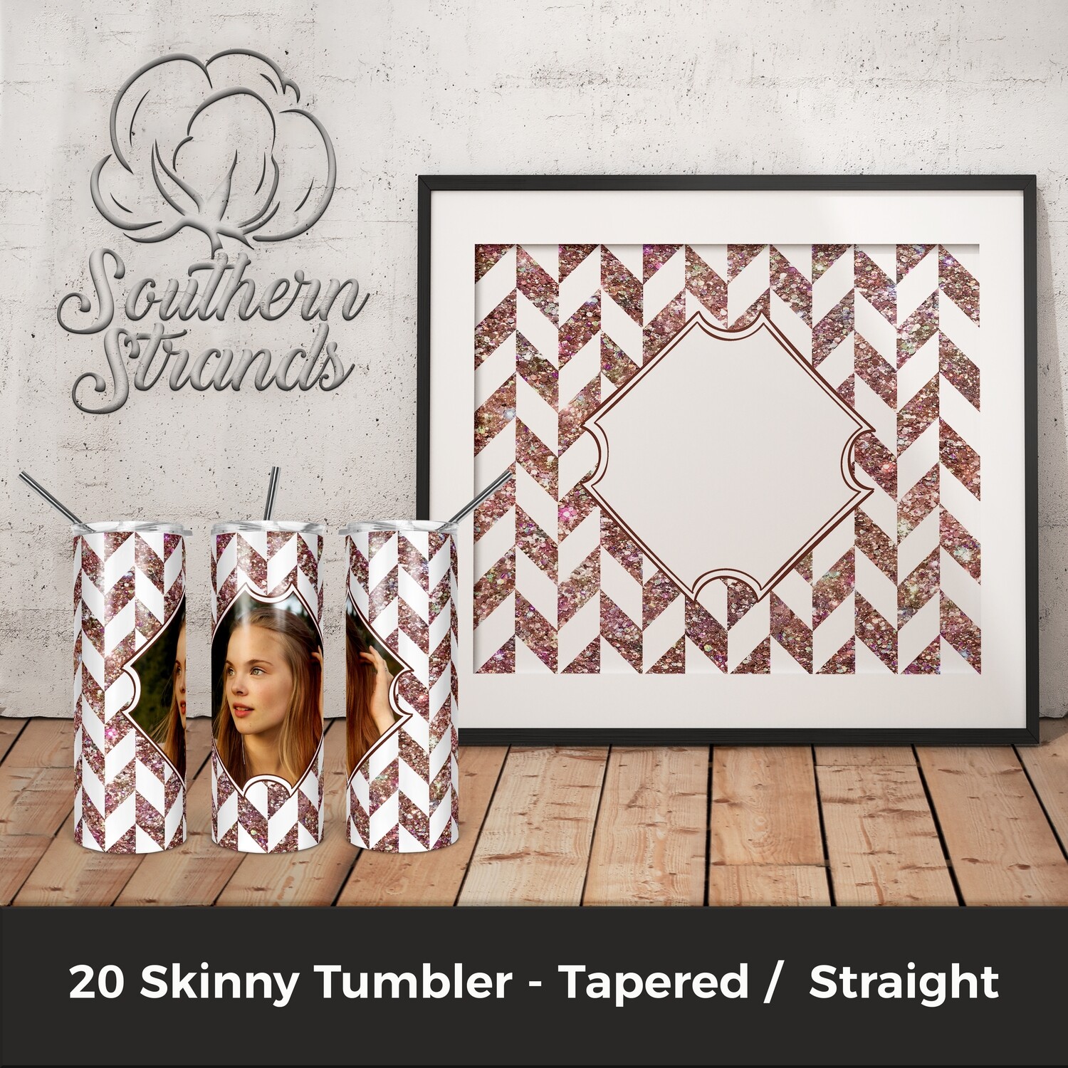 Tangram Tumbler Pink | DIGITAL DESIGN
