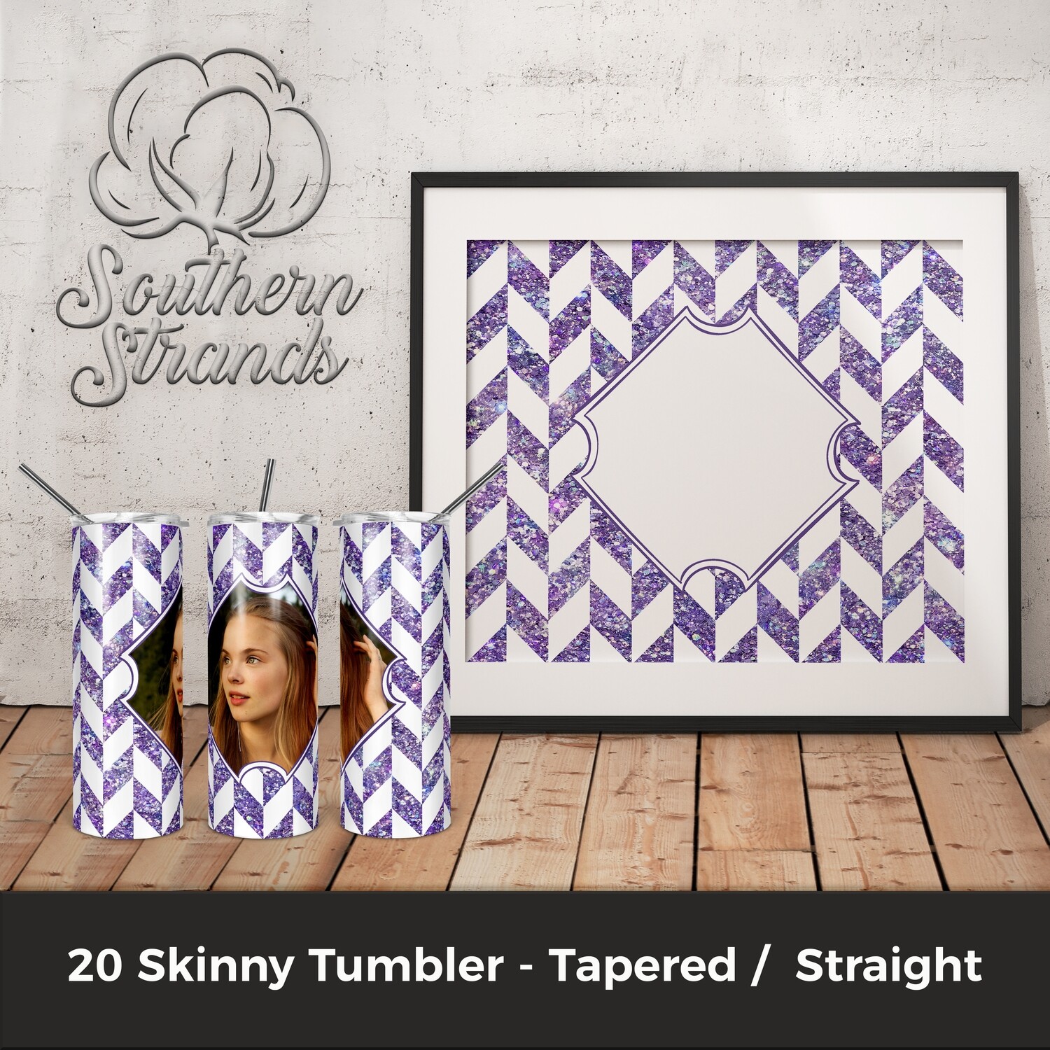 Tangram Tumbler Purple | DIGITAL DESIGN