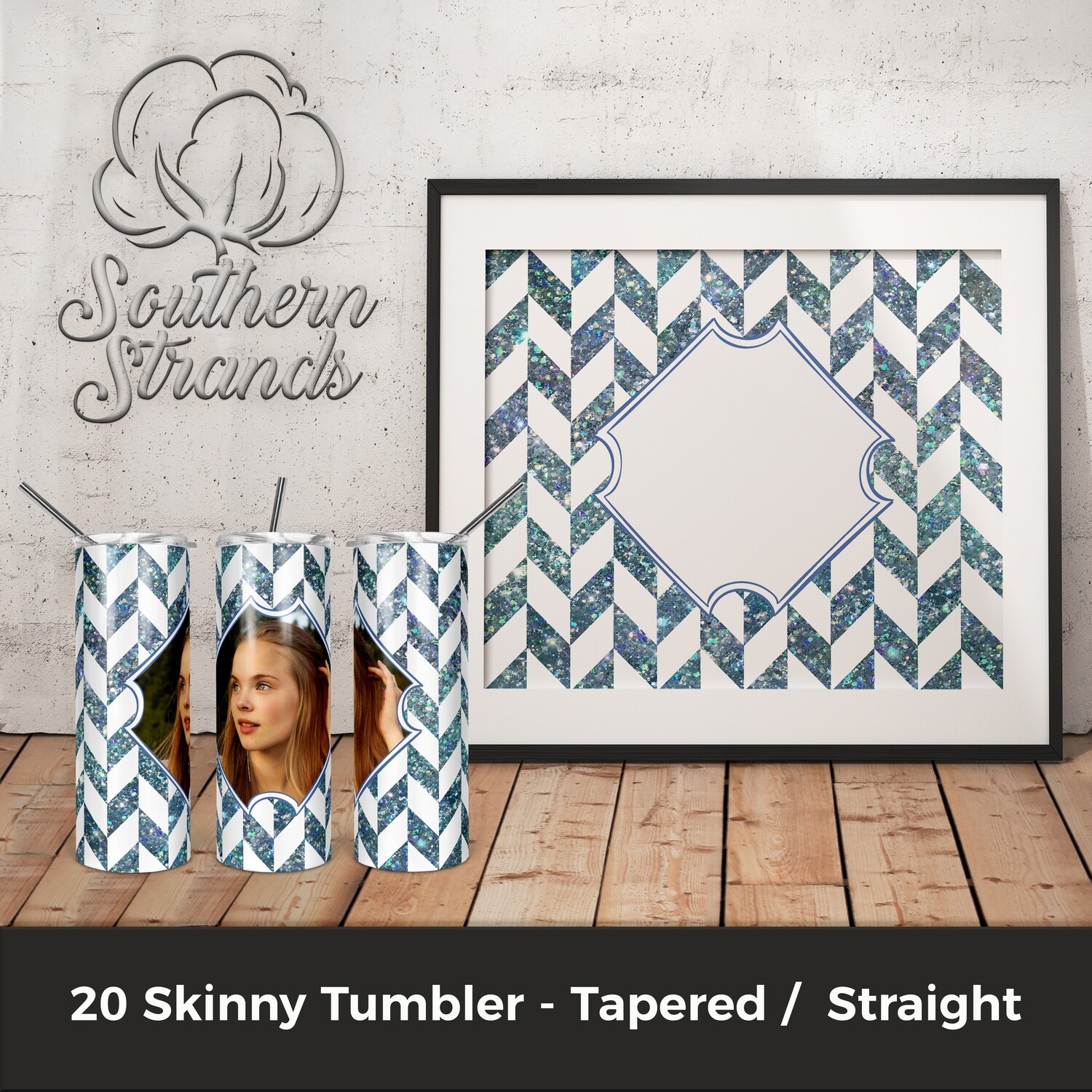 Tangram Tumbler Blue | DIGITAL DESIGN