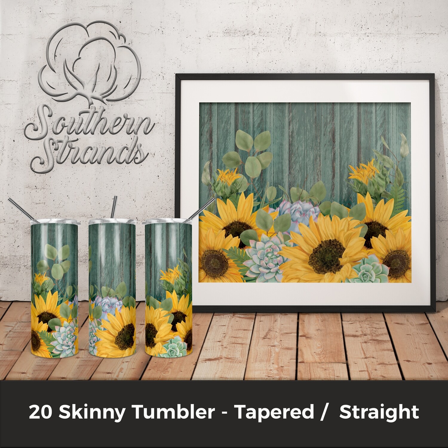 Spring Sunflower Tumbler | DIGITAL DESIGN