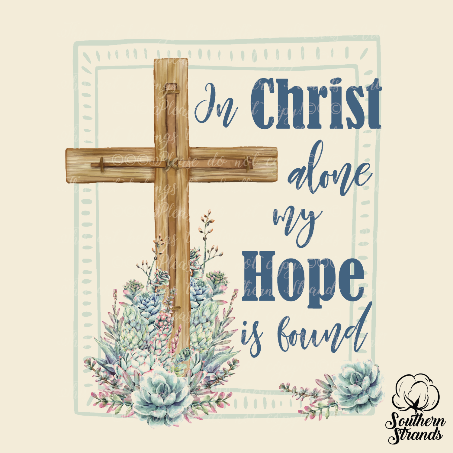 In Christ Alone | DIGITAL DESIGN