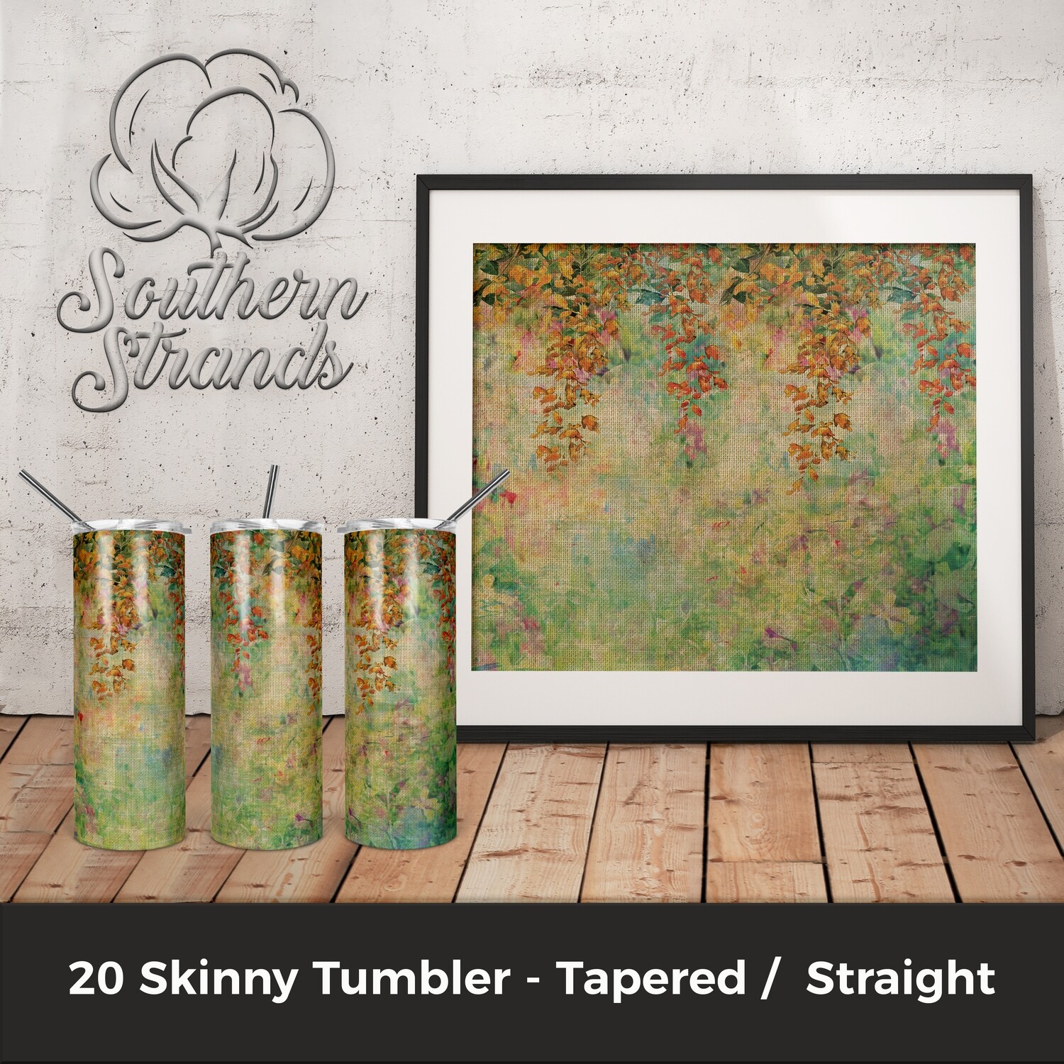 Painted Flowers Tumbler | DIGITAL DESIGN