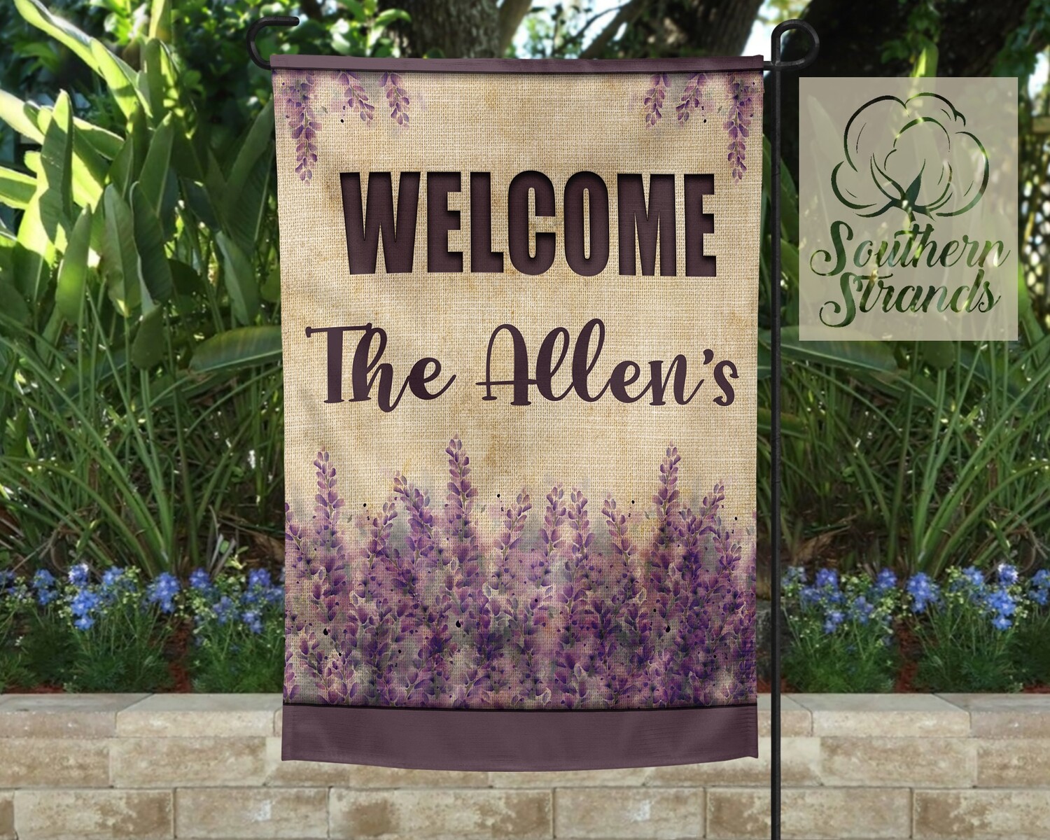 Lavender Garden Flag 12x18 | DIGITAL DESIGN