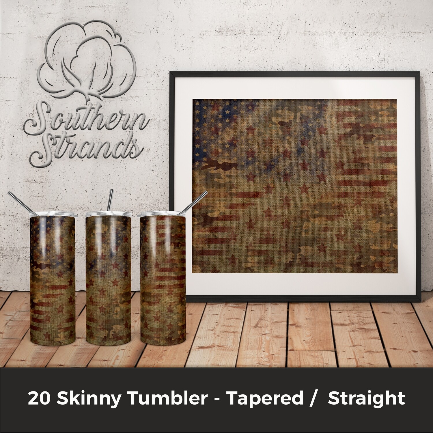 Patriotic Camo Tumbler | DIGITAL DESIGN