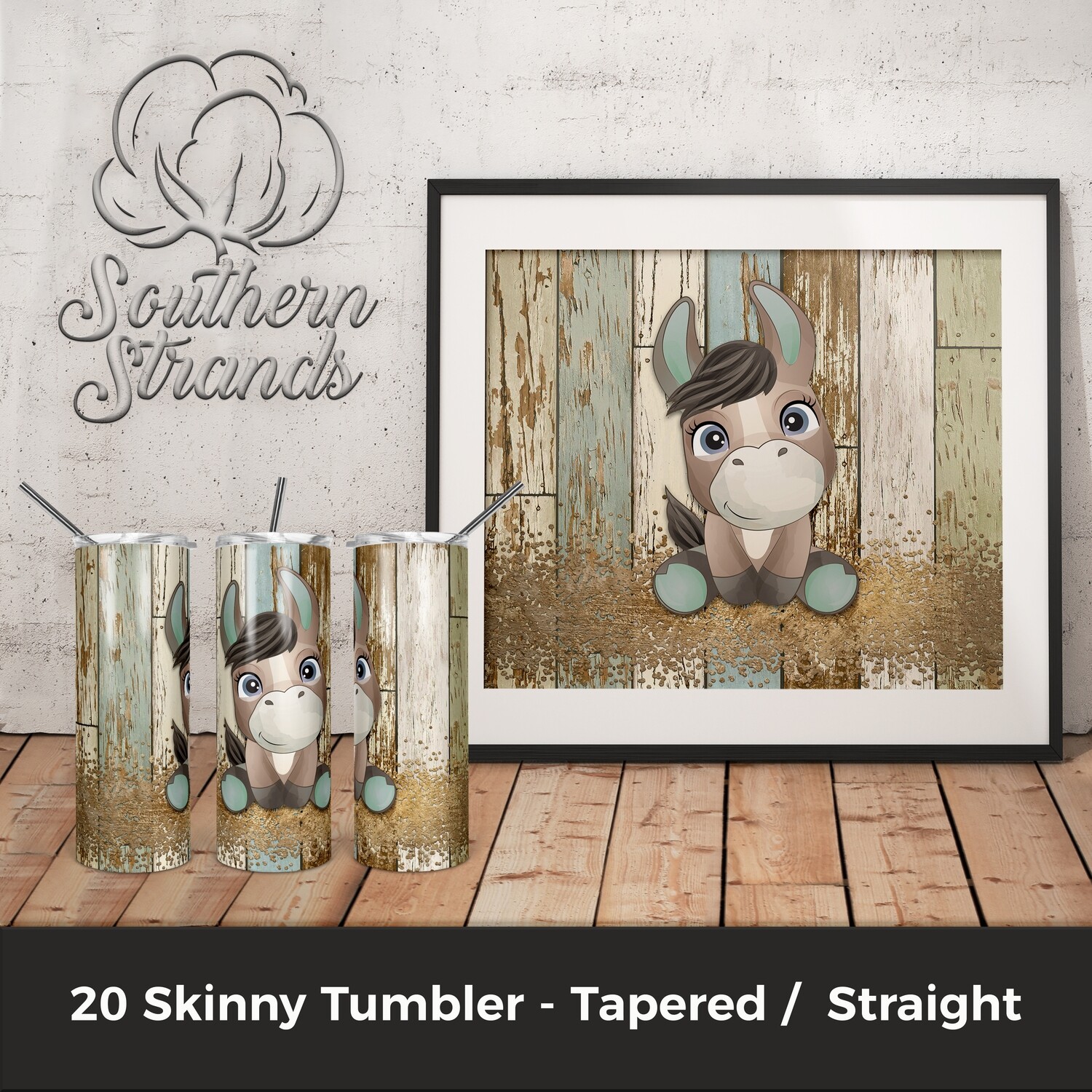 Farmhouse Donkey Tumbler | DIGITAL DESIGN