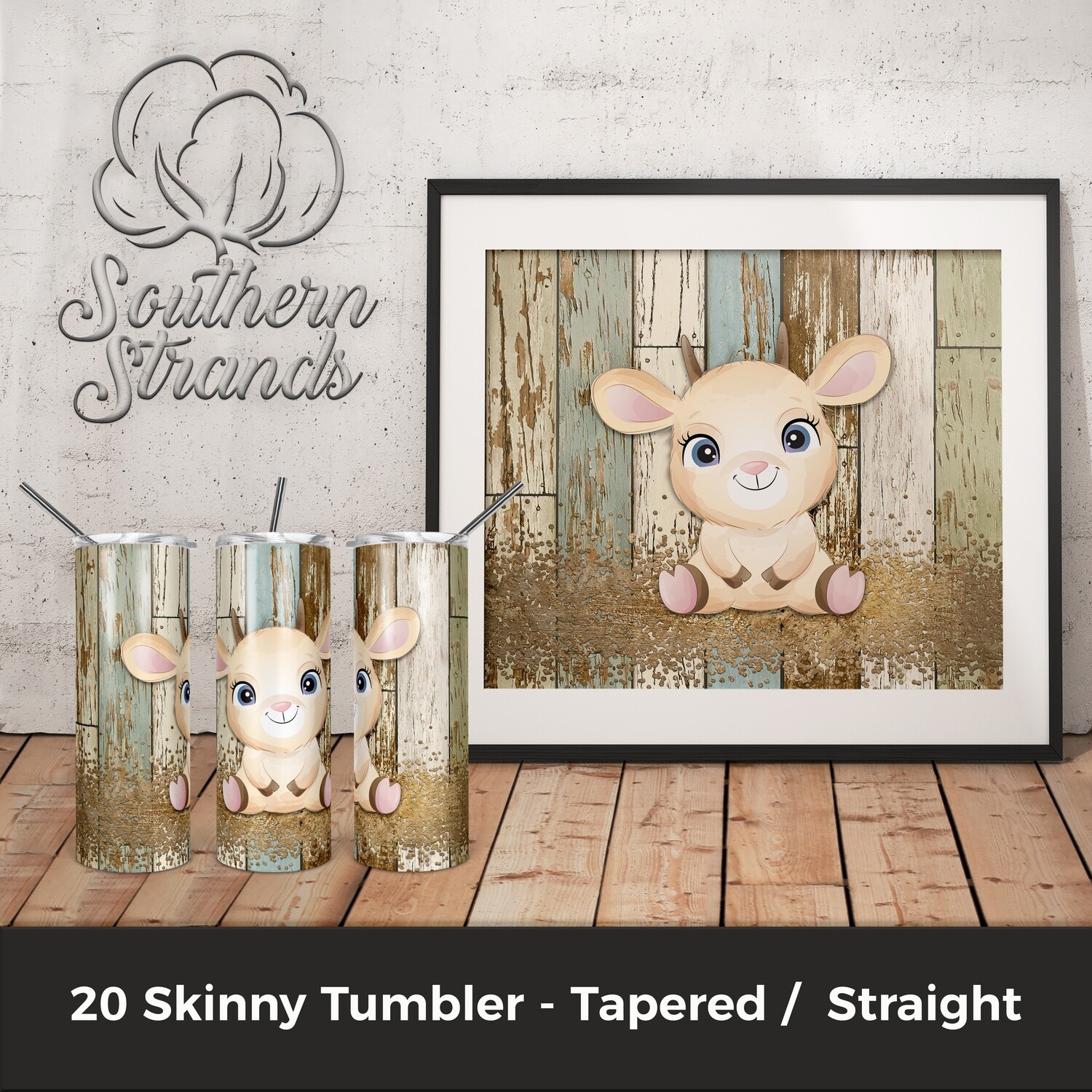 Farmhouse Goat - Pink - Tumbler | DIGITAL DESIGN