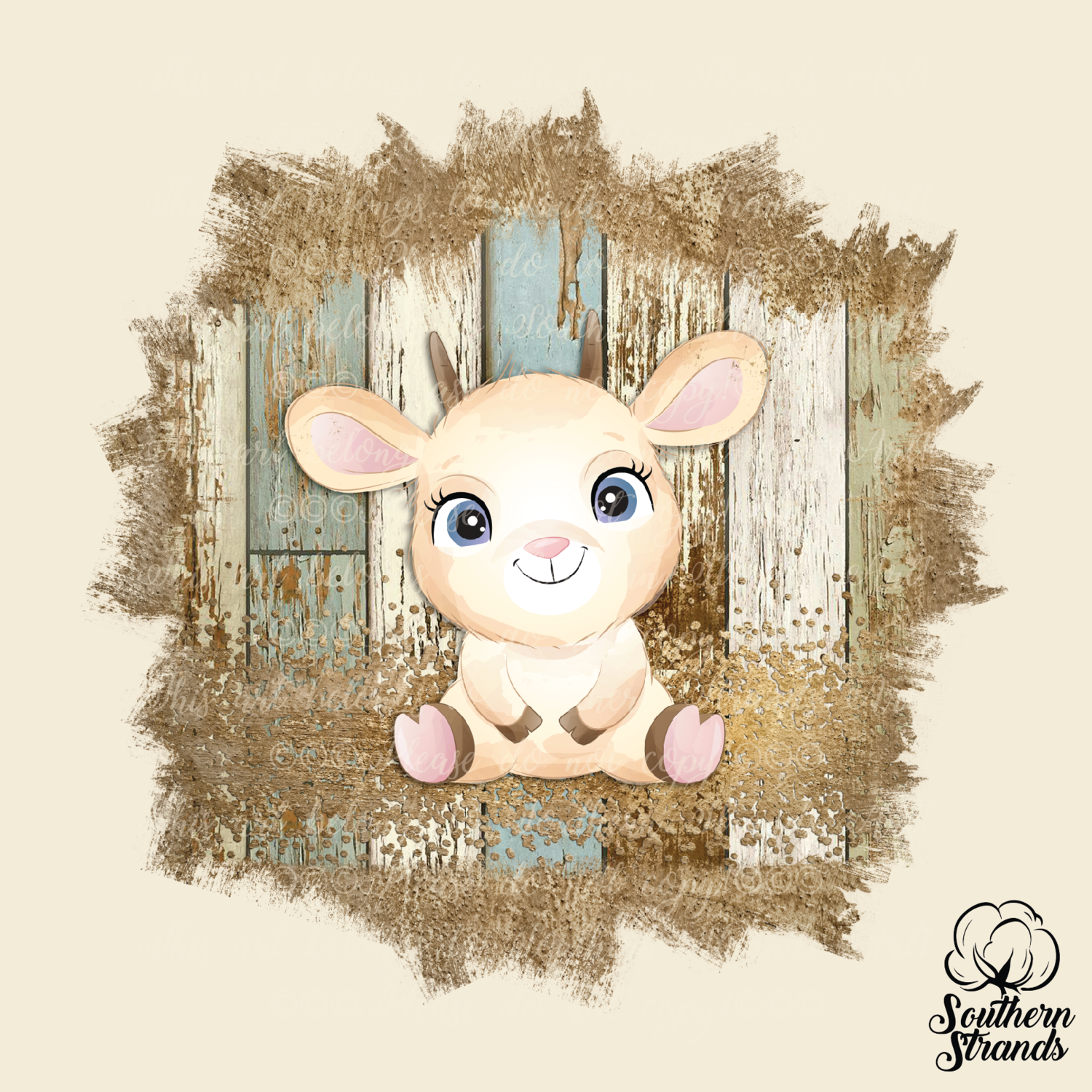 Farmhouse Goat Pink| DIGITAL DESIGN