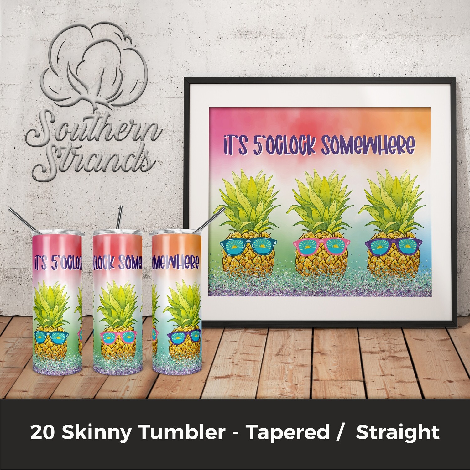 It&#39;s 5 O&#39;clock Somewhere Tumbler   | DIGITAL DESIGN