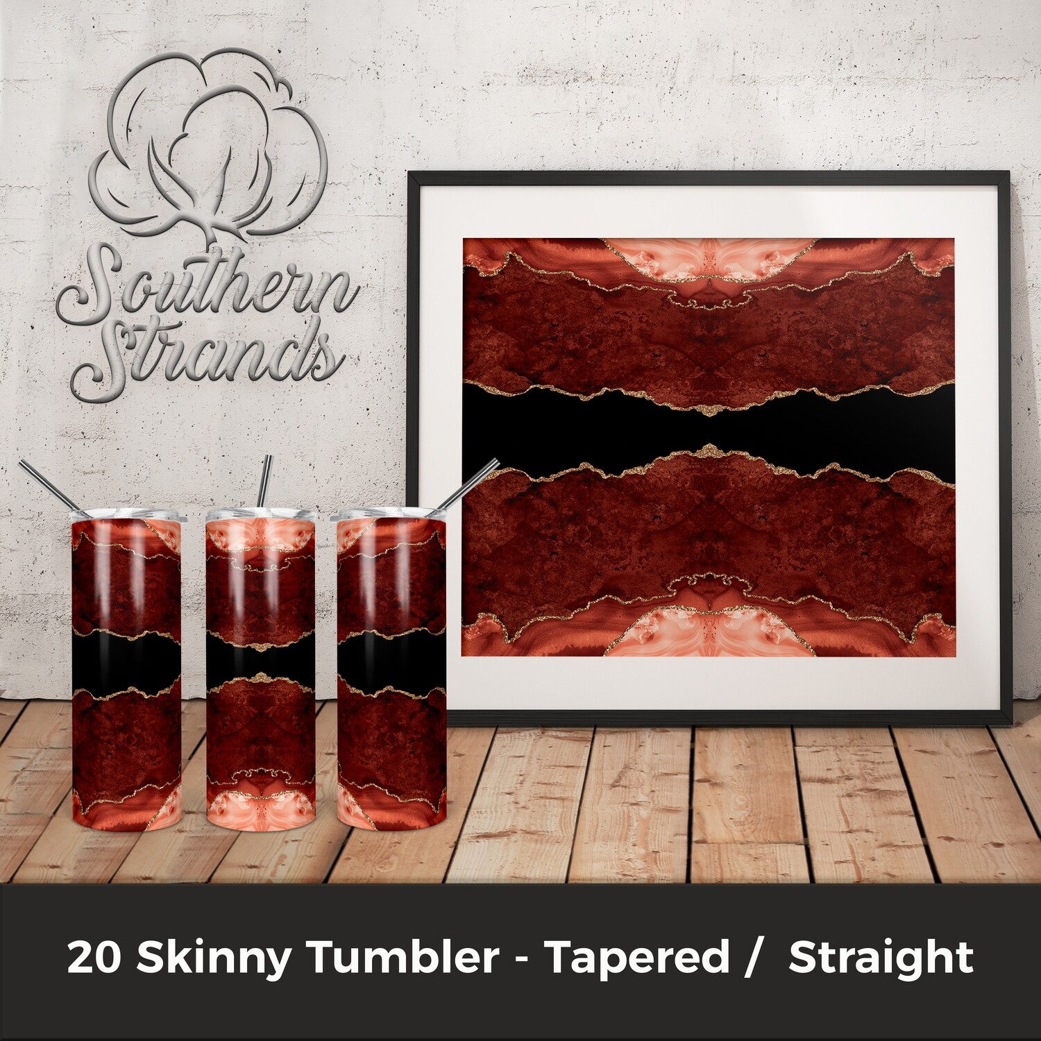 Sunset Agate Tumbler | DIGITAL DESIGN