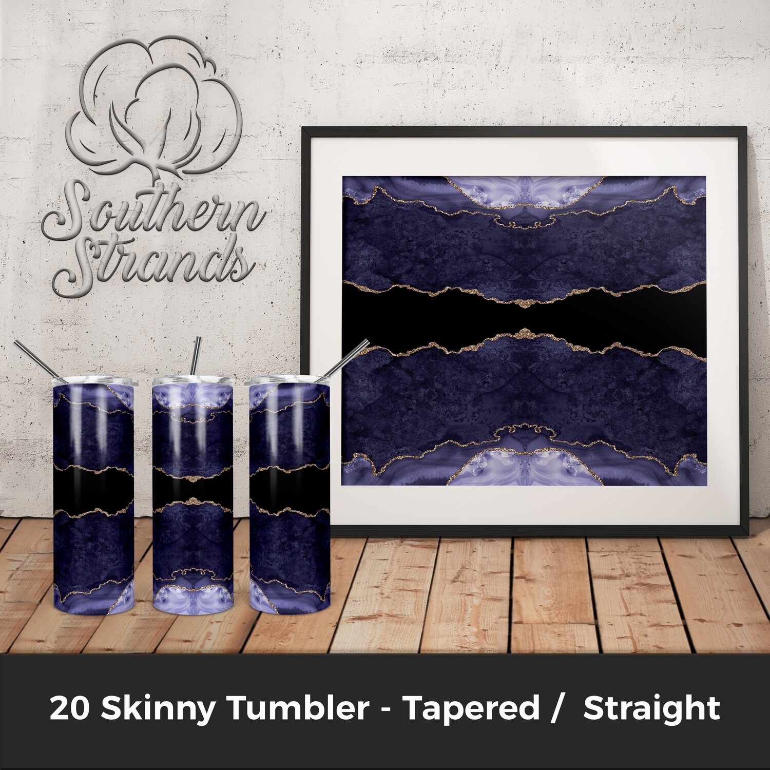 Purple Agate Tumbler | DIGITAL DESIGN