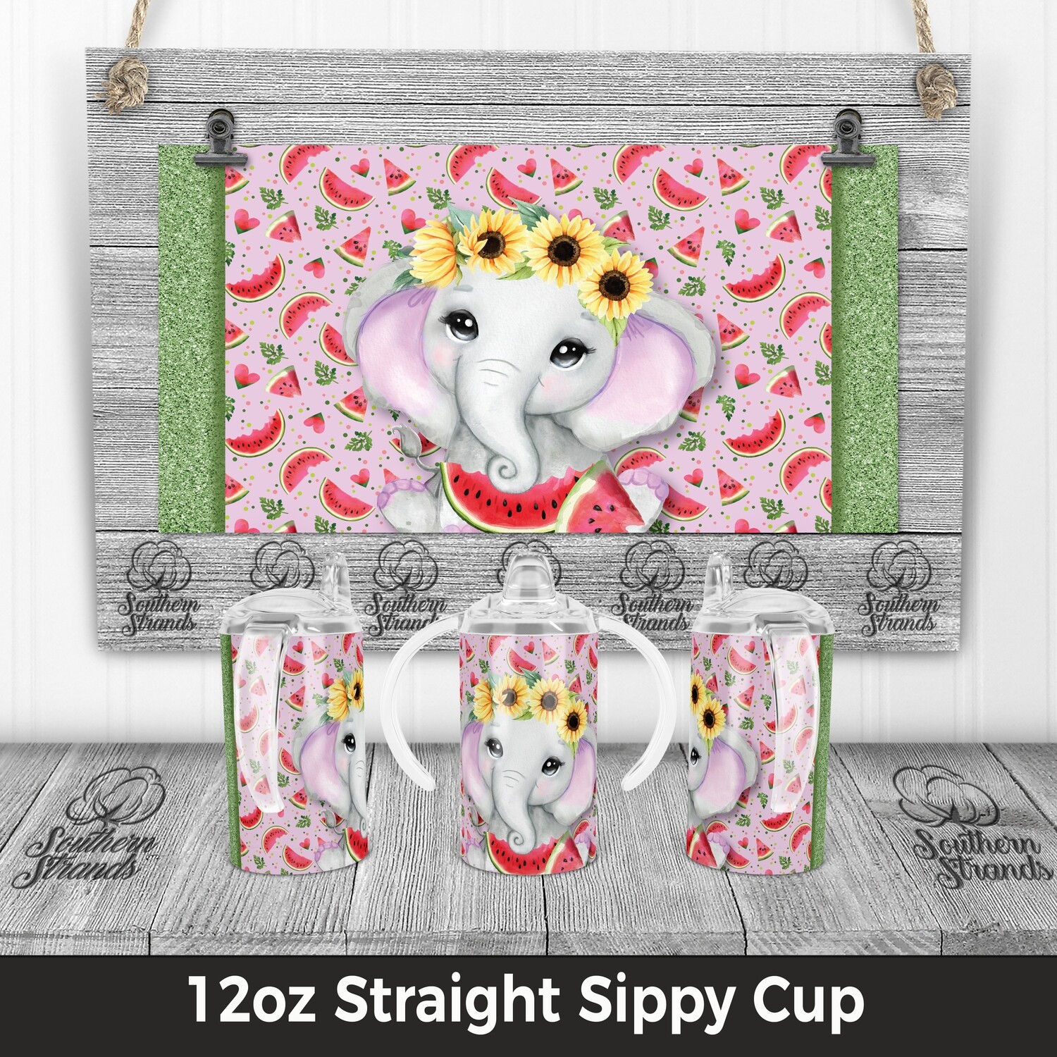 Sippin&#39; On Summer Time - Pink - Sippy Cup | DIGITAL DESIGN