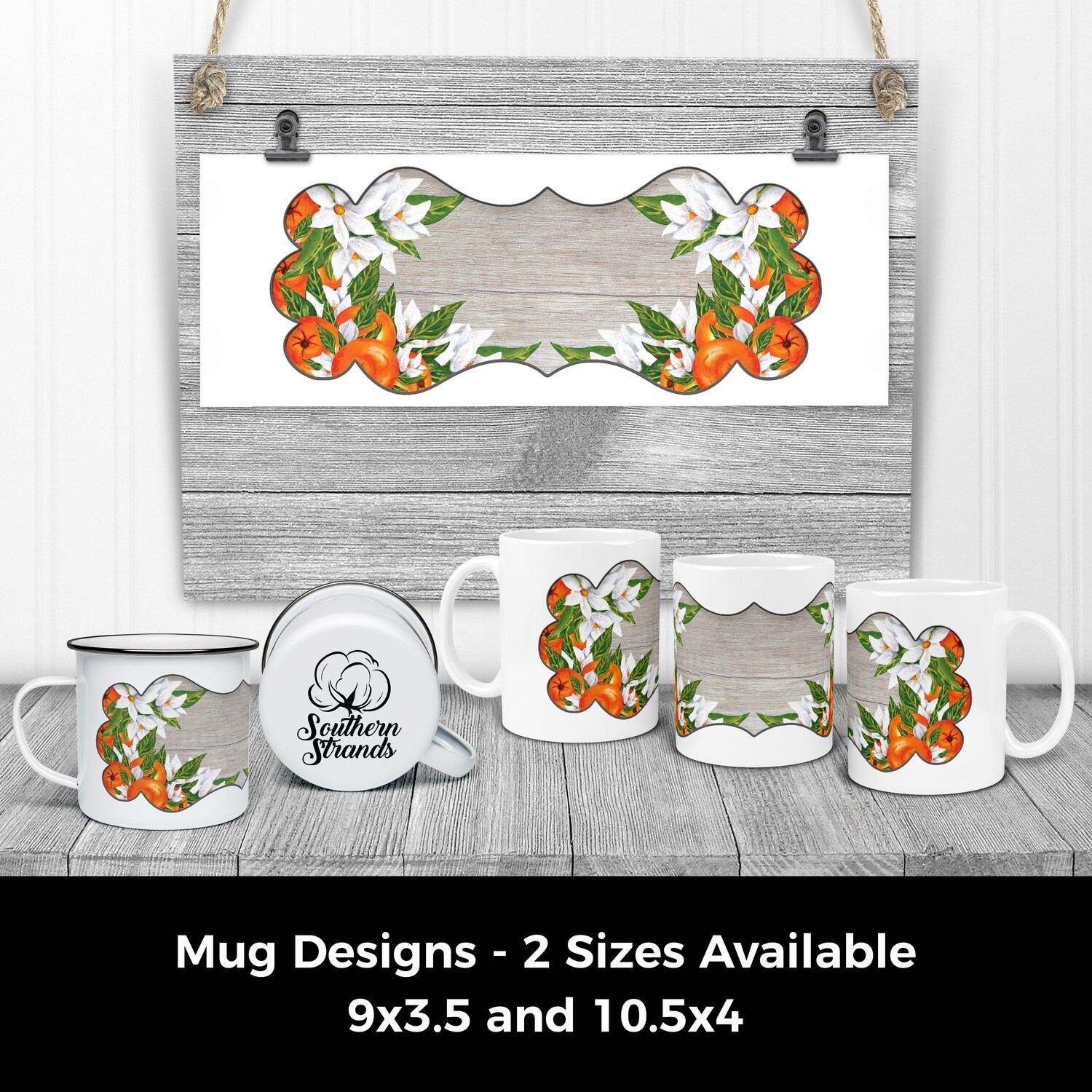 Orange Blossom Wood Coffee Mug | DIGITAL DESIGN