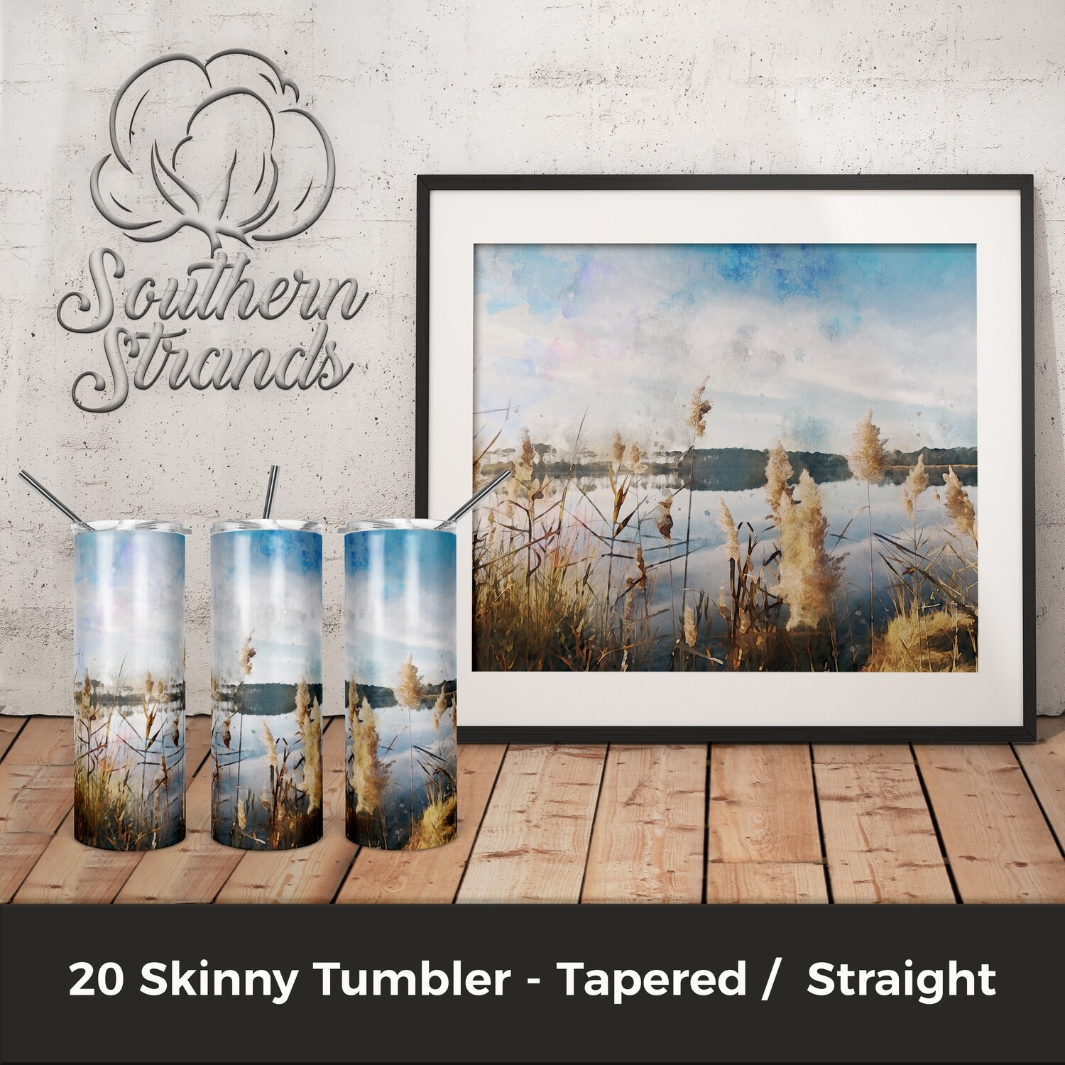 Watercolor Lake Tumbler | DIGITAL DESIGN
