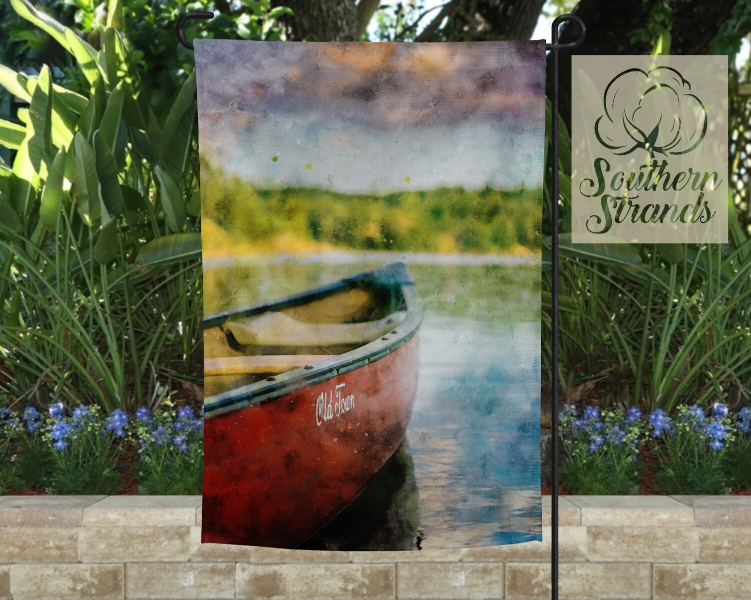 Watercolor Lake 2 Garden Flag 12x18 NO TEXT | DIGITAL DESIGN