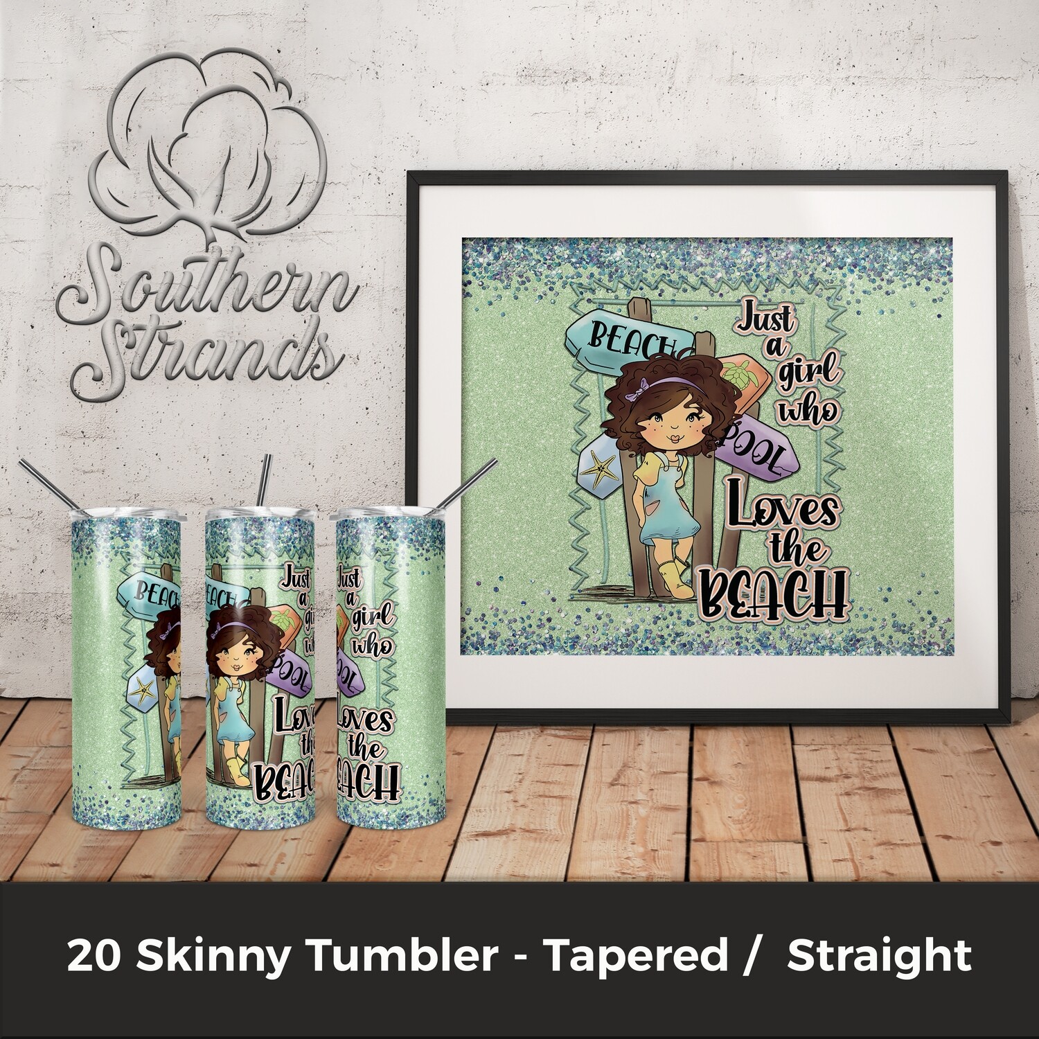 Just a Girl Who Loves The Beach Tumbler | DIGITAL DESIGN
