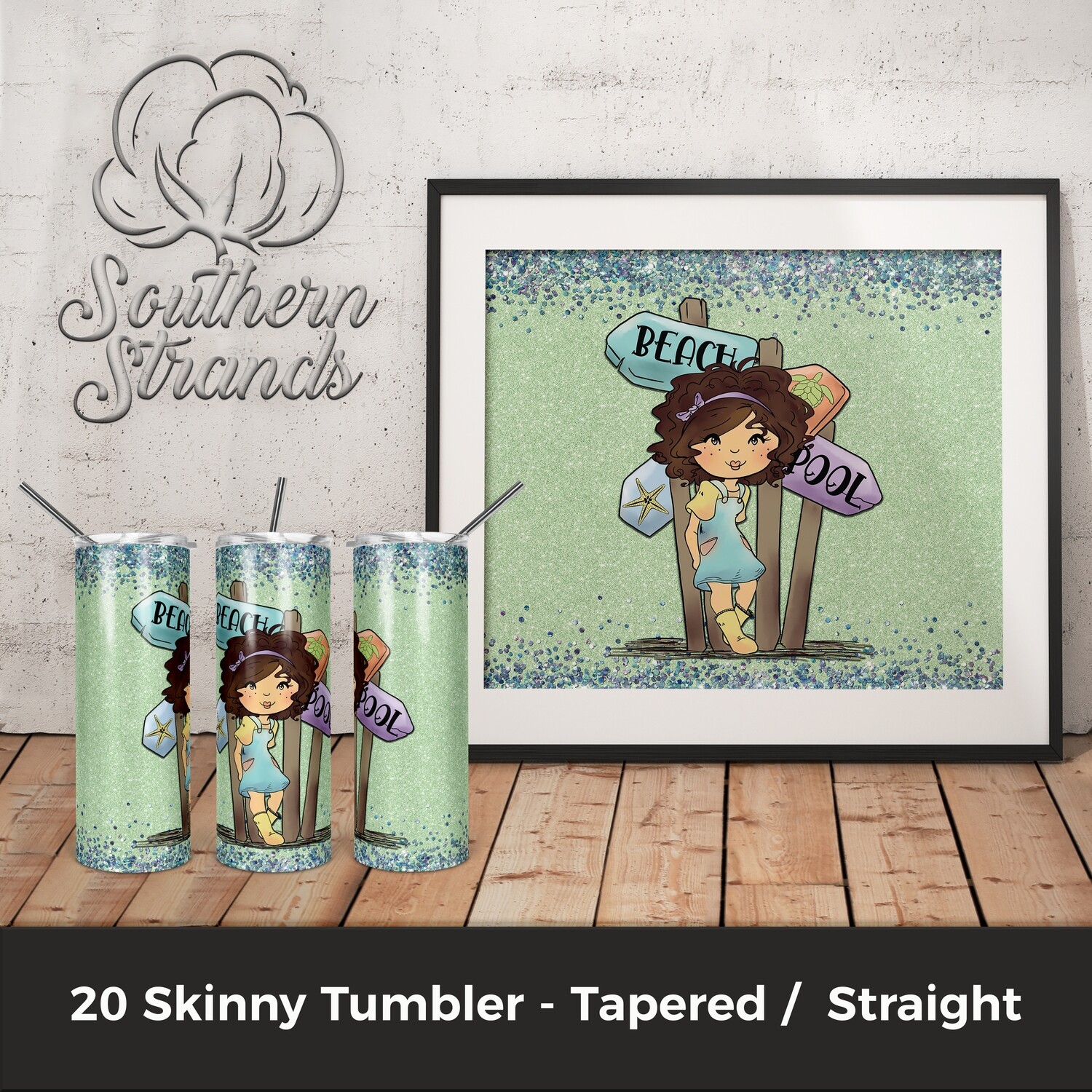 Just a Girl - Beach Tumbler | DIGITAL DESIGN