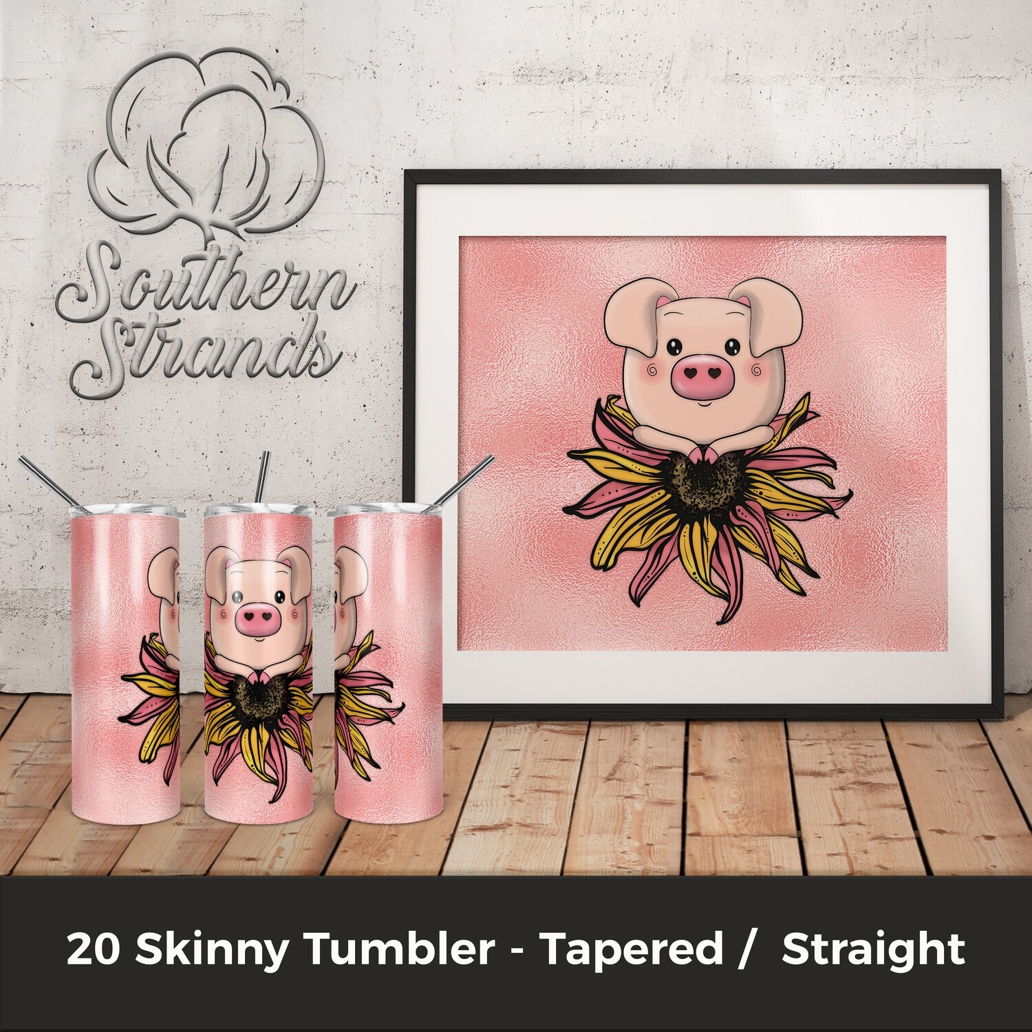 Welcome Summer Piggy Tumbler | DIGITAL DESIGN