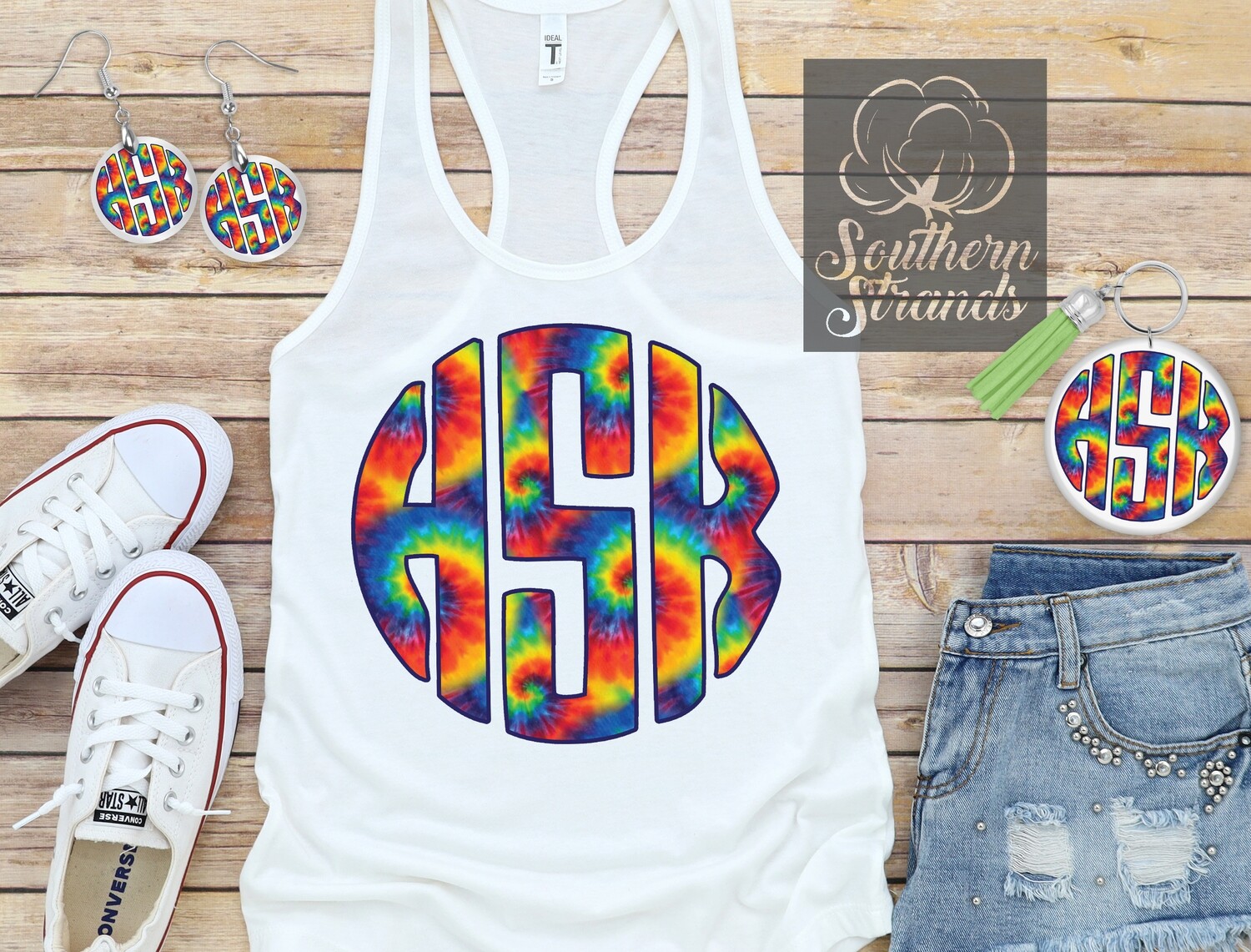 Multi Tie Dye Circle Alpha | DIGITAL DESIGN
