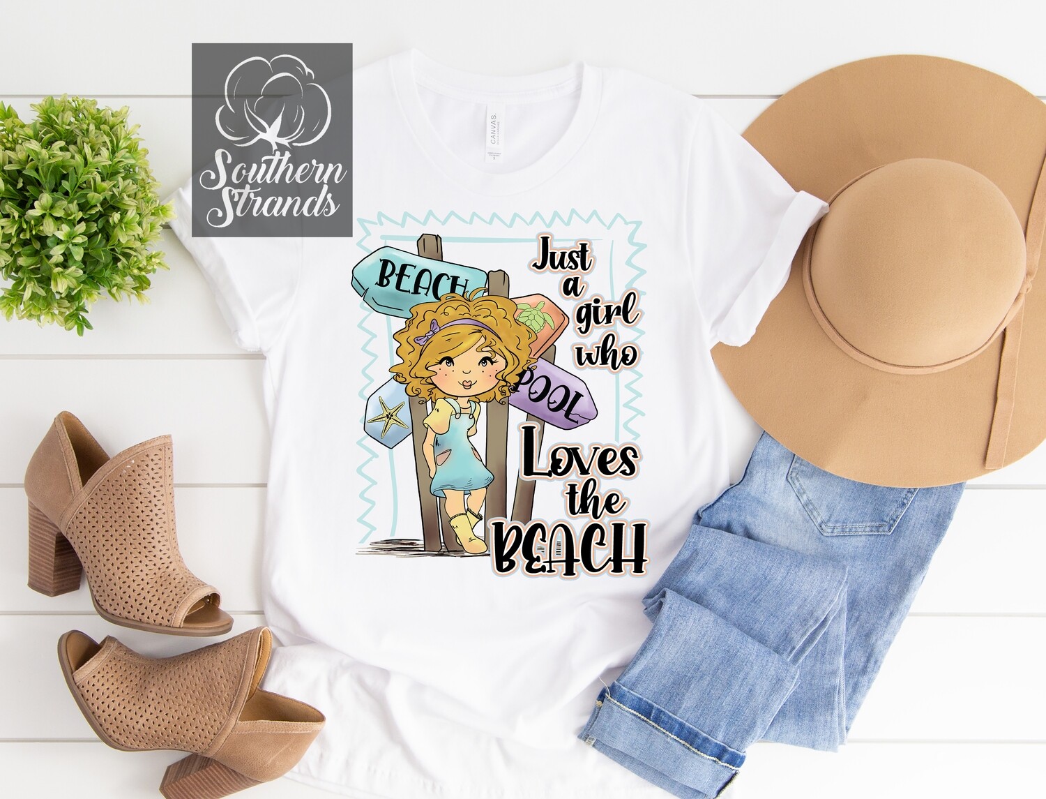 Just a Girl Who Loves The Beach - Blonde | DIGITAL DESIGN