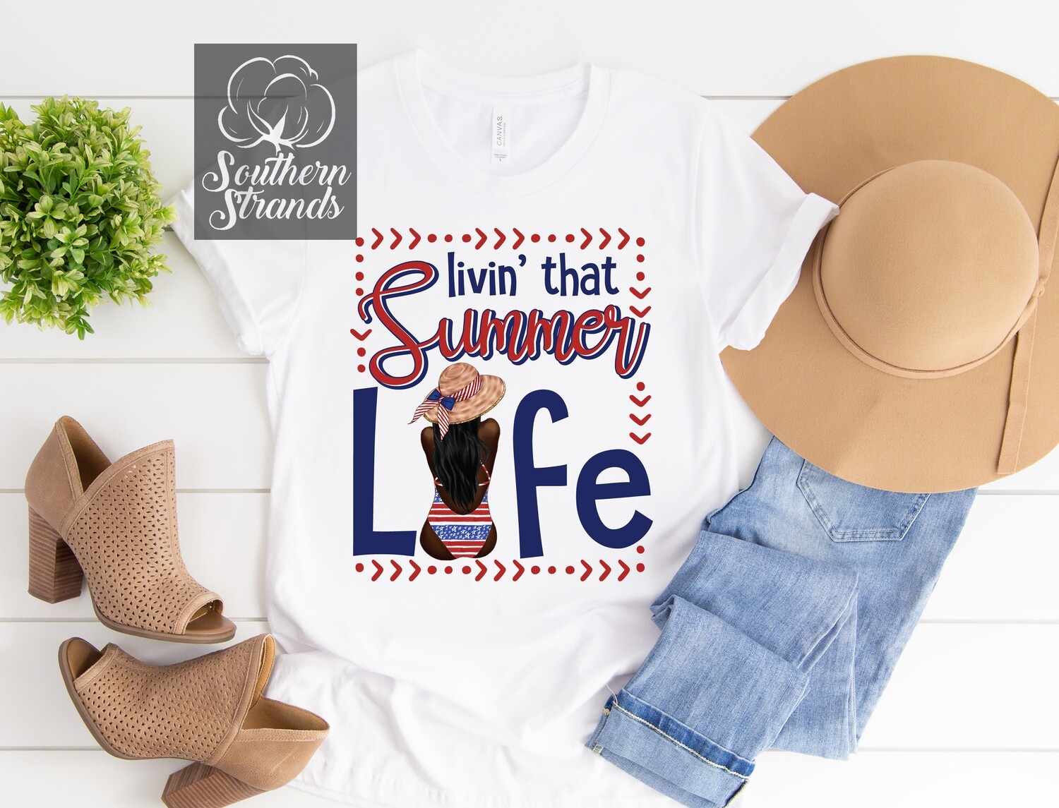 Livin&#39; That Summer Life • Dark Skin • Black Hair | DIGITAL DESIGN