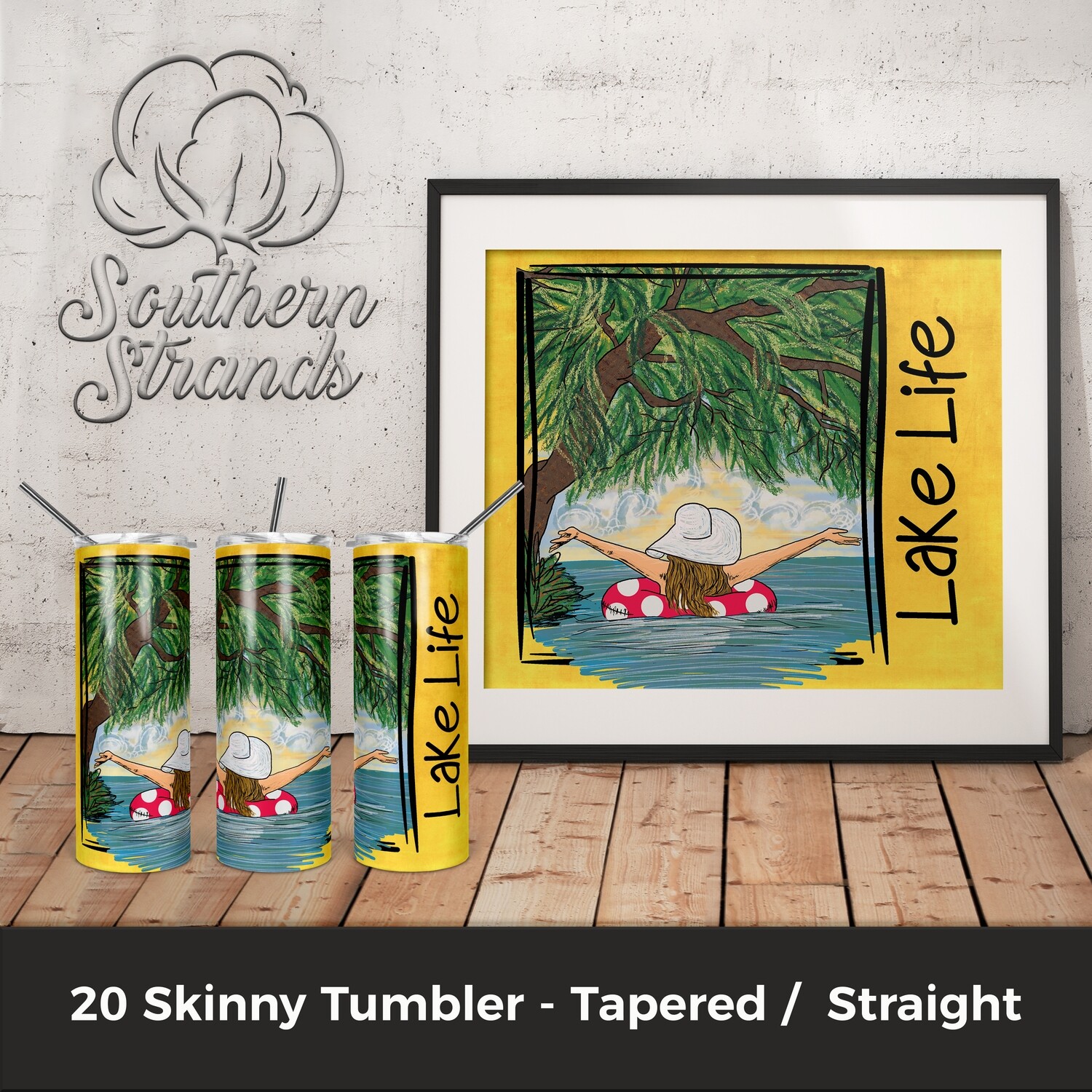Lake Life Tumbler | Add Your Own Text | DIGITAL DESIGN