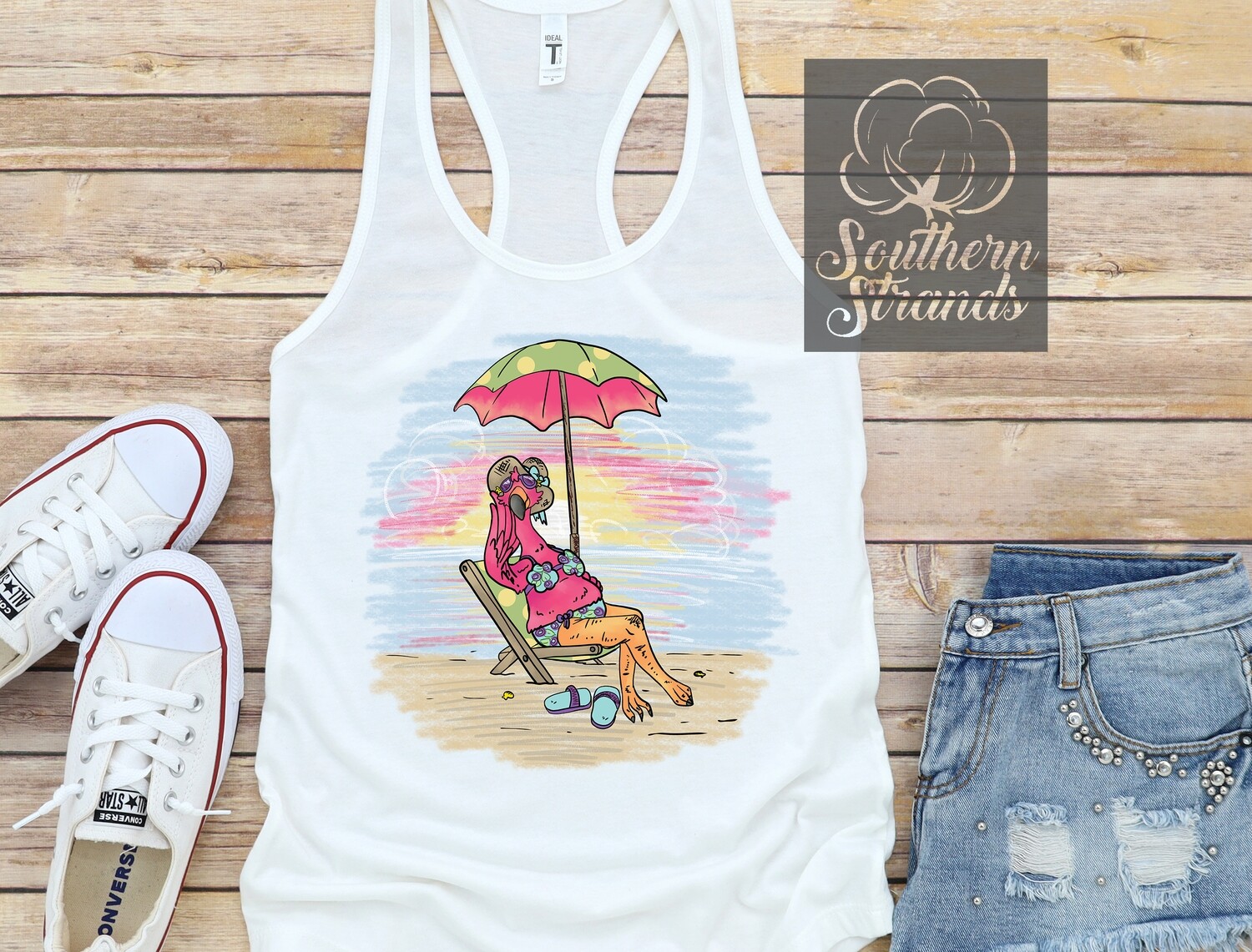 Beached Flamingo Girl | DIGITAL DESIGN