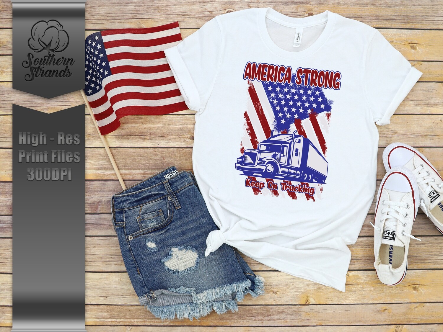 America Strong - Trucker | DIGITAL DESIGN