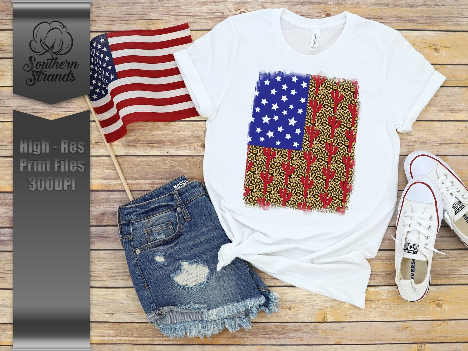 Americana Cactus Flag | DIGITAL DESIGN