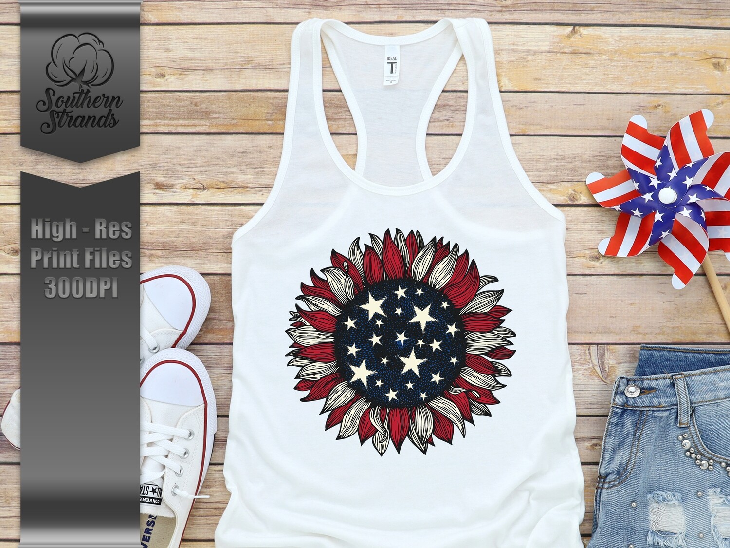 Americana Sunflower | DIGITAL DESIGN