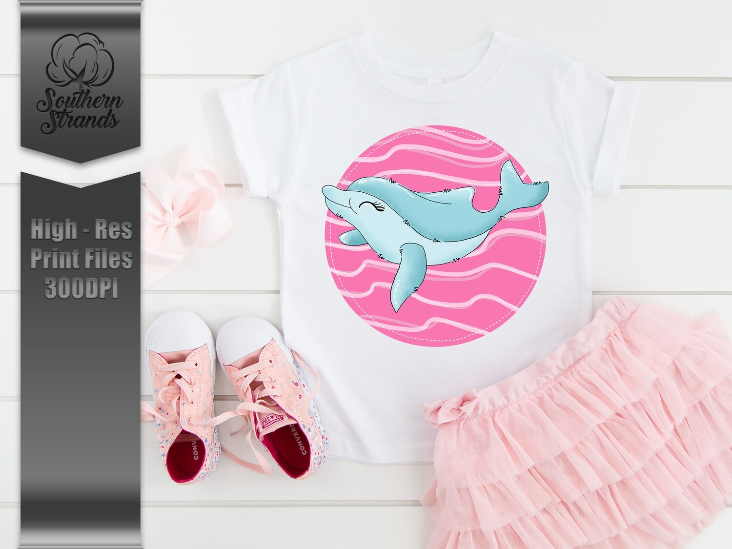 Watercolor Dolphin - Girl | DIGITAL DOWNLOAD