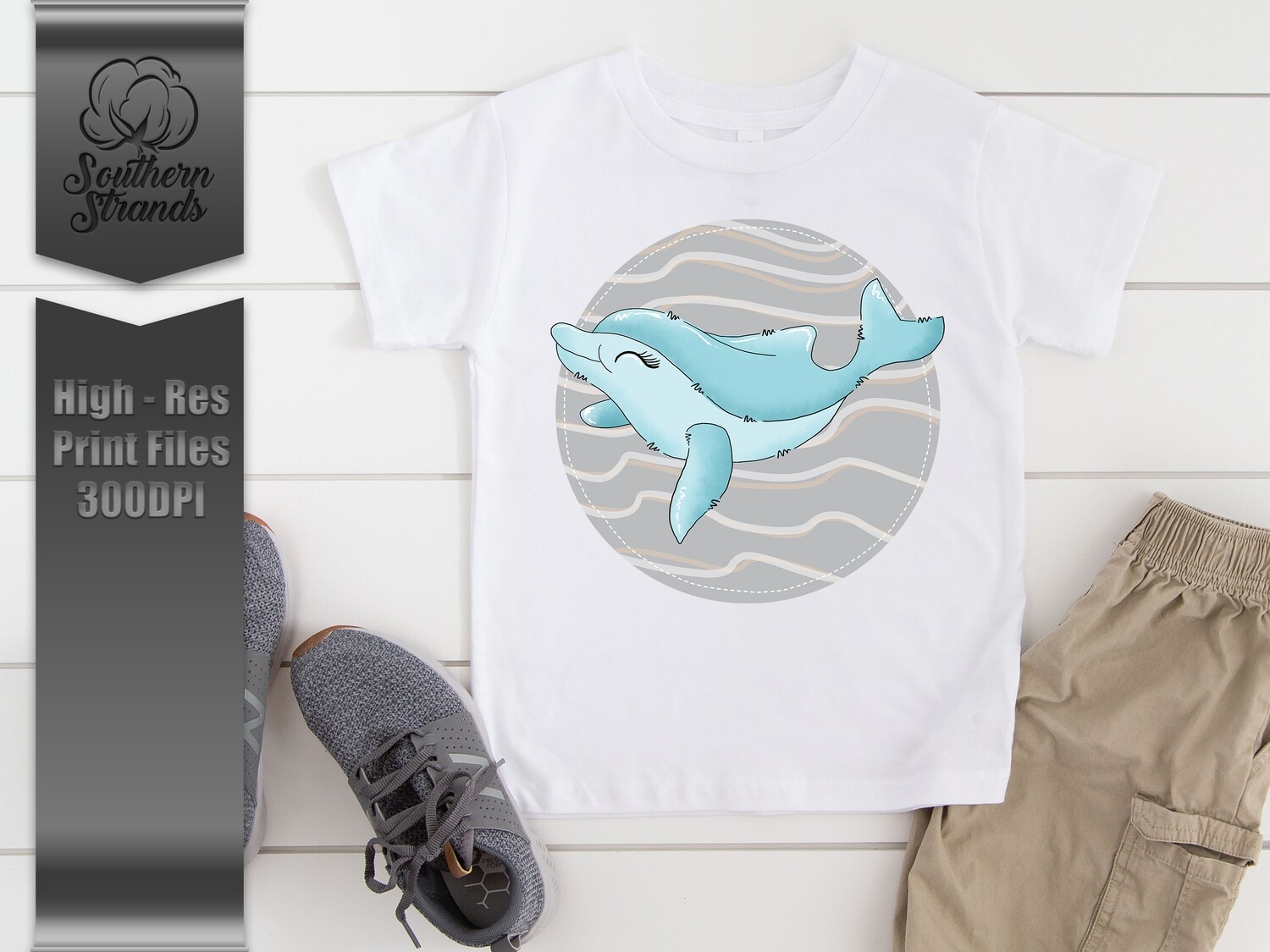 Watercolor Dolphin - Boy | DIGITAL DOWNLOAD