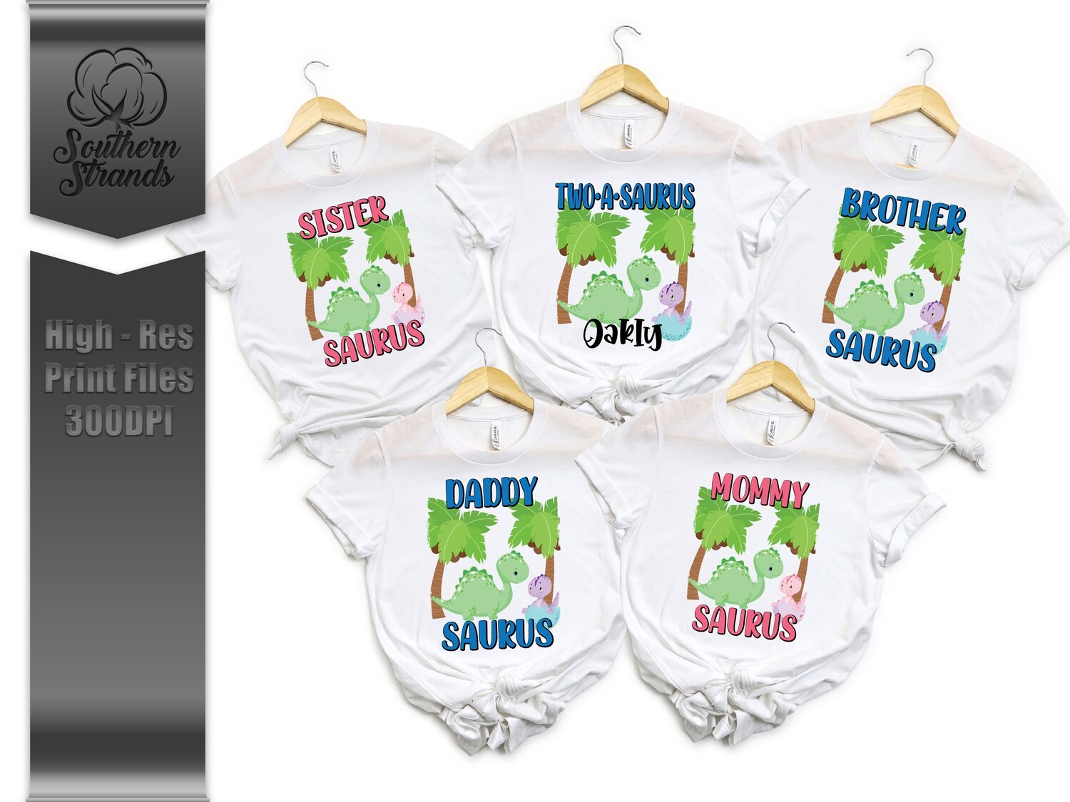 Dino Birthday - Family - Year Two - Boy and Girl | DIGITAL DESIGN