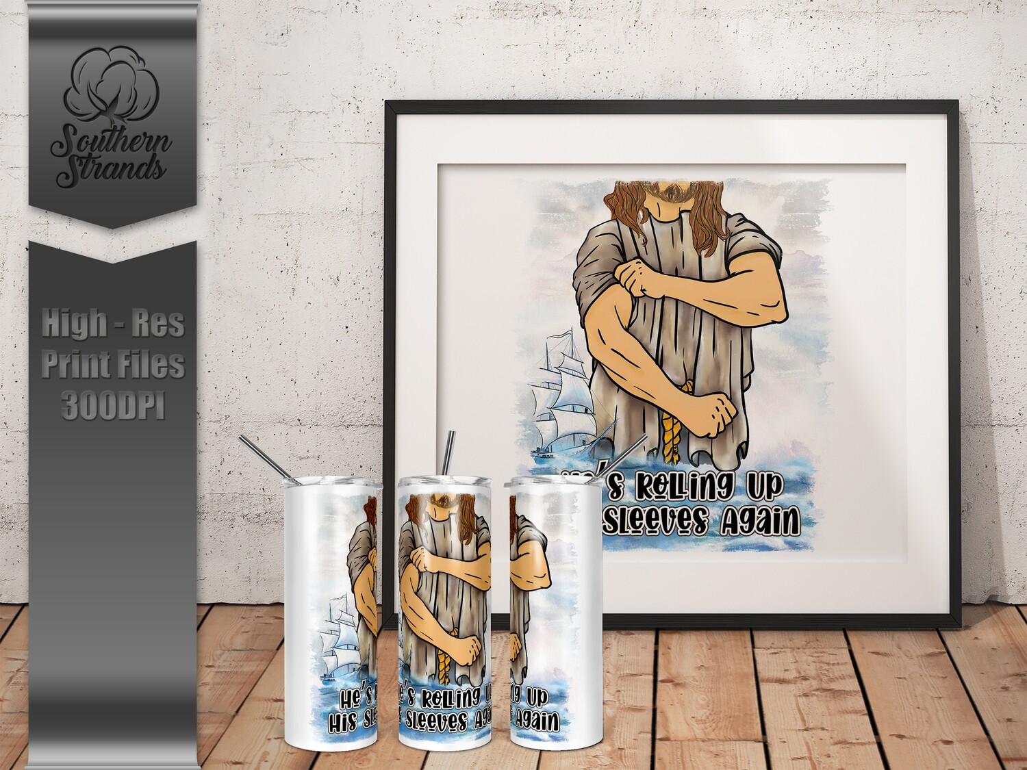 Rolling Up His Sleeves Again Tumbler | DIGITAL DESIGN