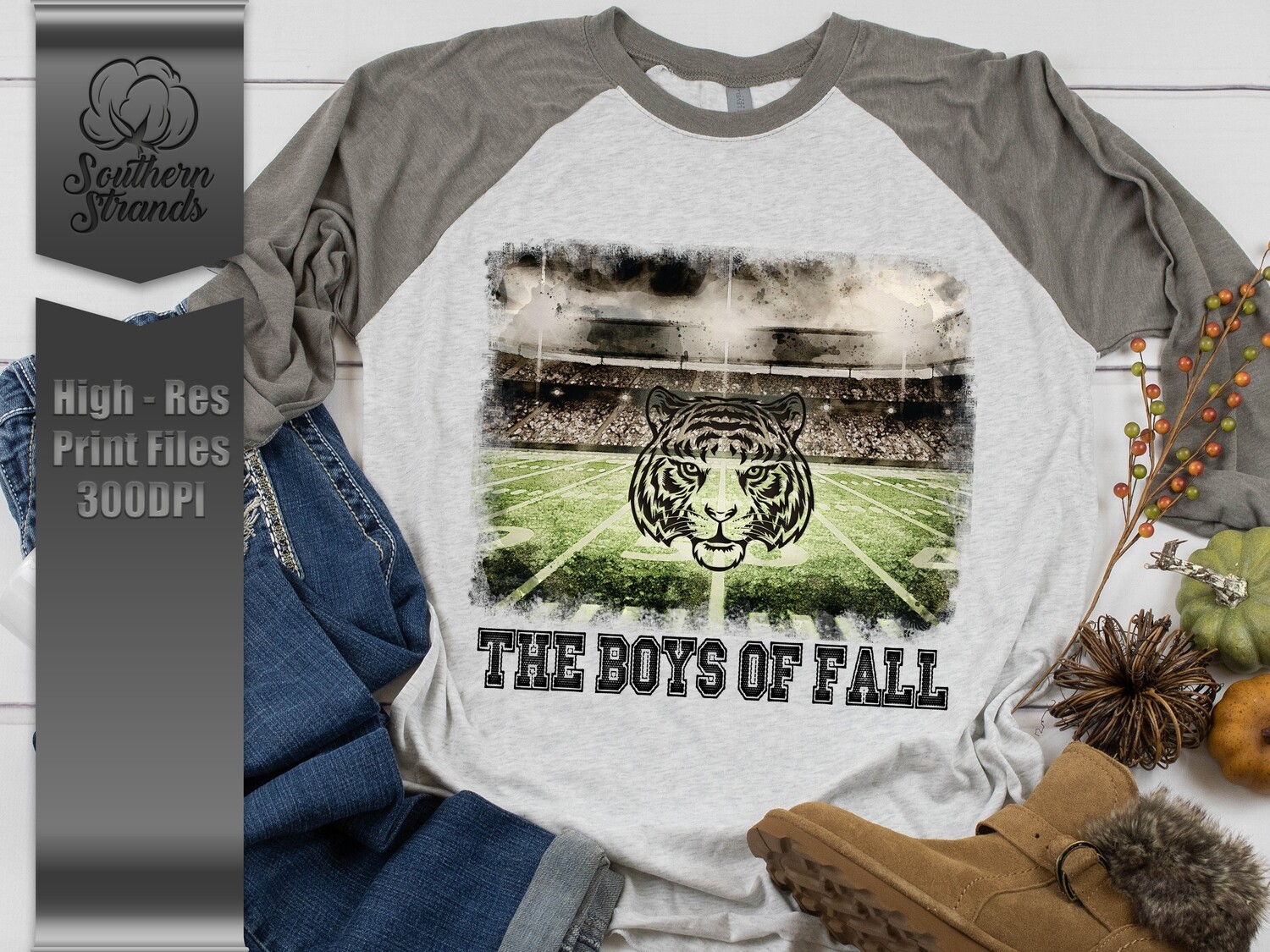 The Boys of Fall - Tigers - Add Your Team Name | DIGITAL DESIGN