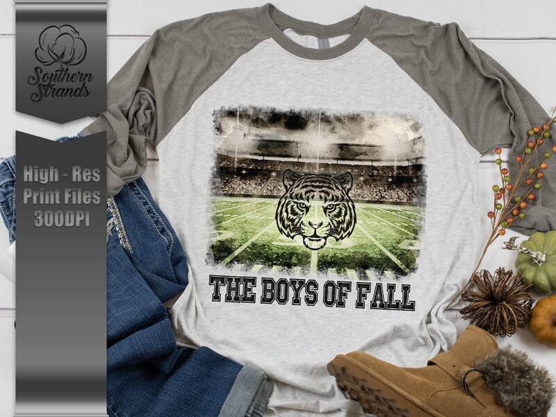 The Boys of Fall - Tigers - Add Your Team Name | DIGITAL DESIGN