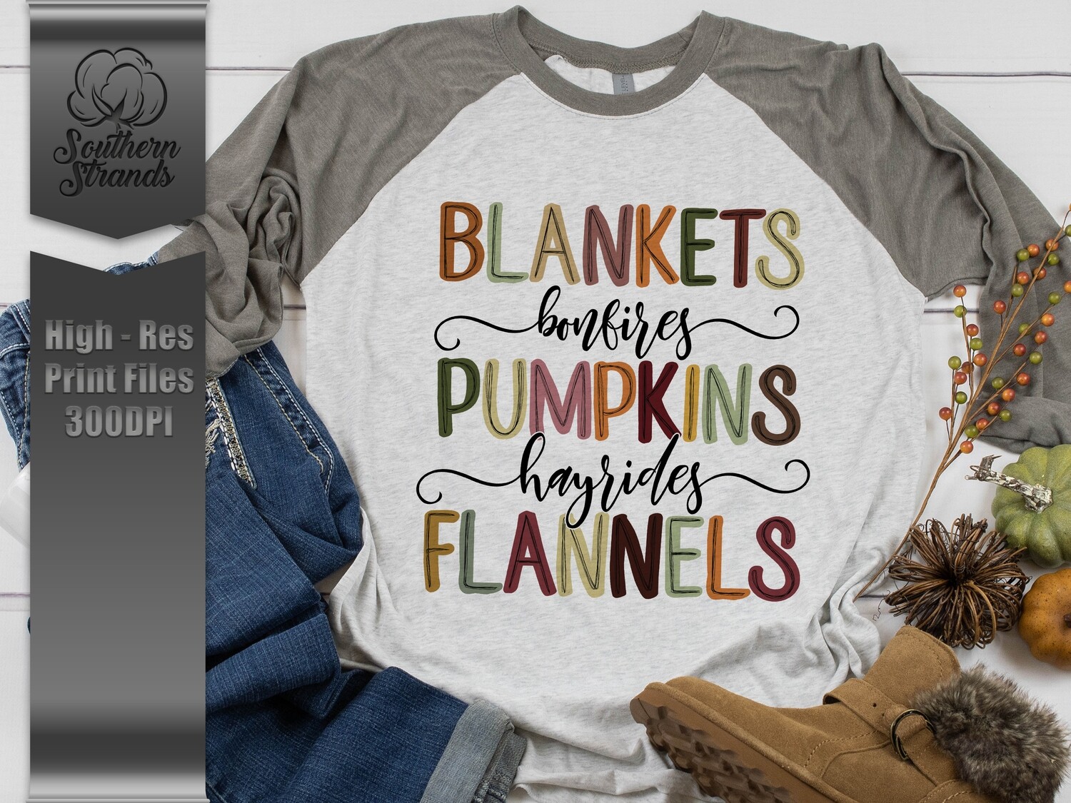 Blankets Pumpkins Flannels | DIGITAL DESIGN
