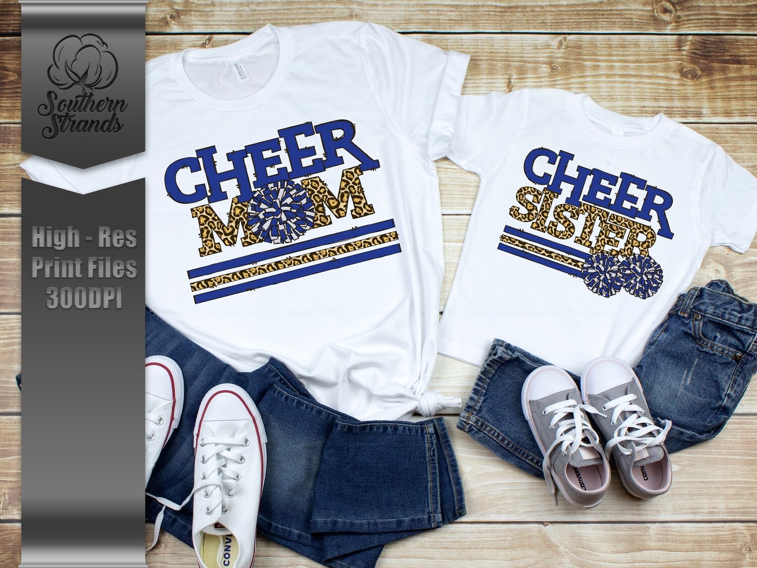 Leopard Cheer | MOM &amp; SISTER | Royal | DIGITAL DESIGN