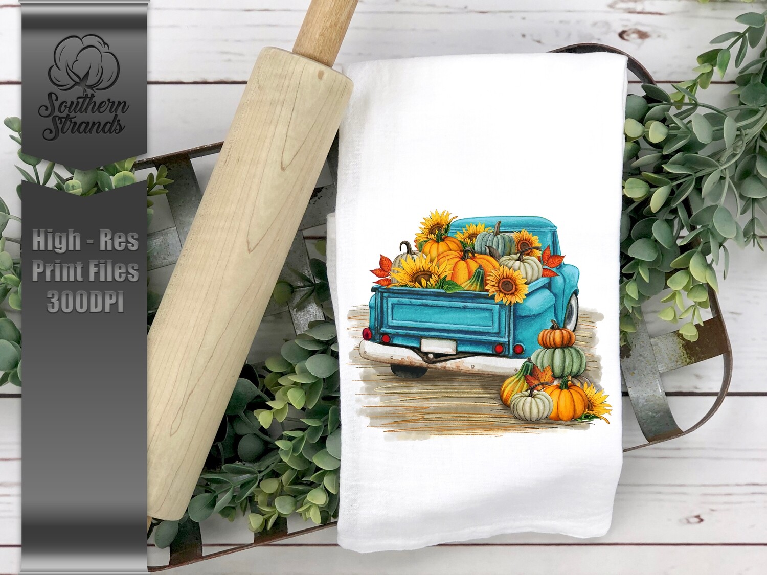 Fall Pumpkin Truck-No Background | DIGITAL DESIGN