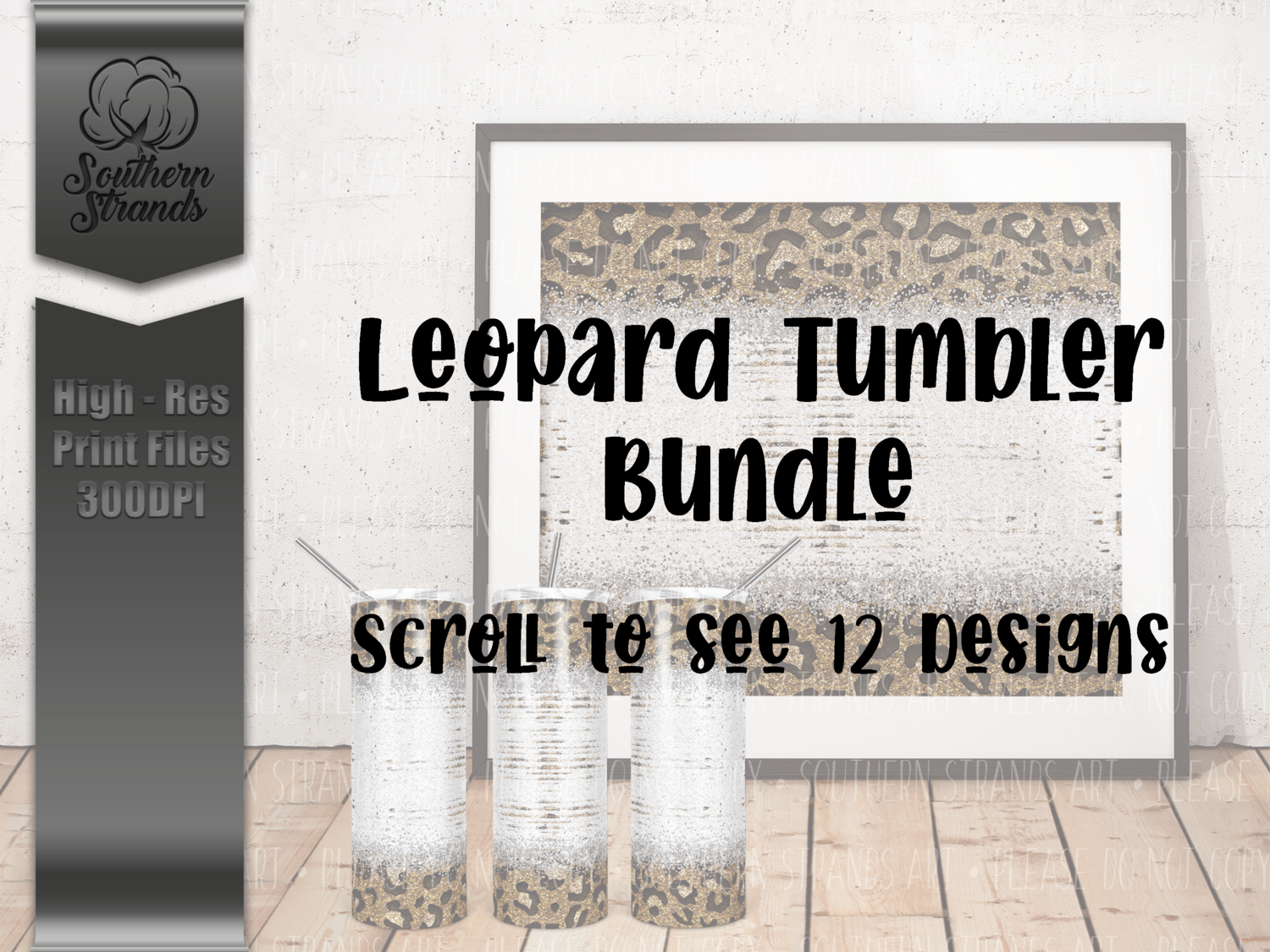 Leopard Tumblers Bundle | 12 colors | DIGITAL DESIGN