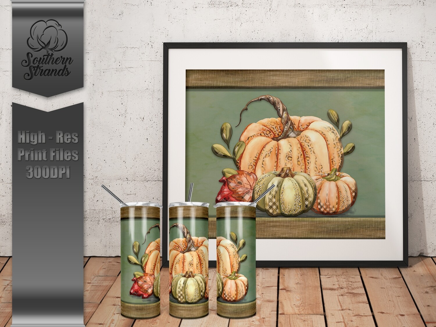 Pattern Pumpkins Tumbler | DIGITAL DESIGN