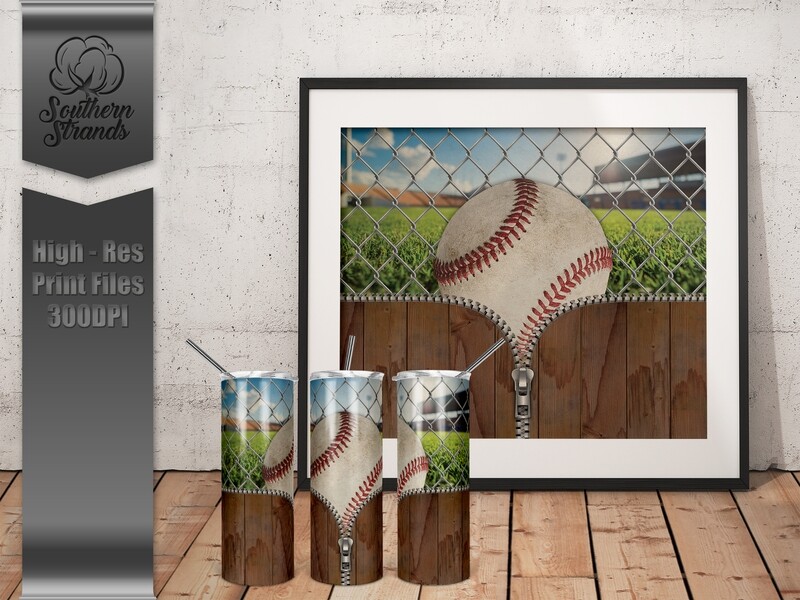 Zipper Baseball Tumbler | DIGITAL DESIGN