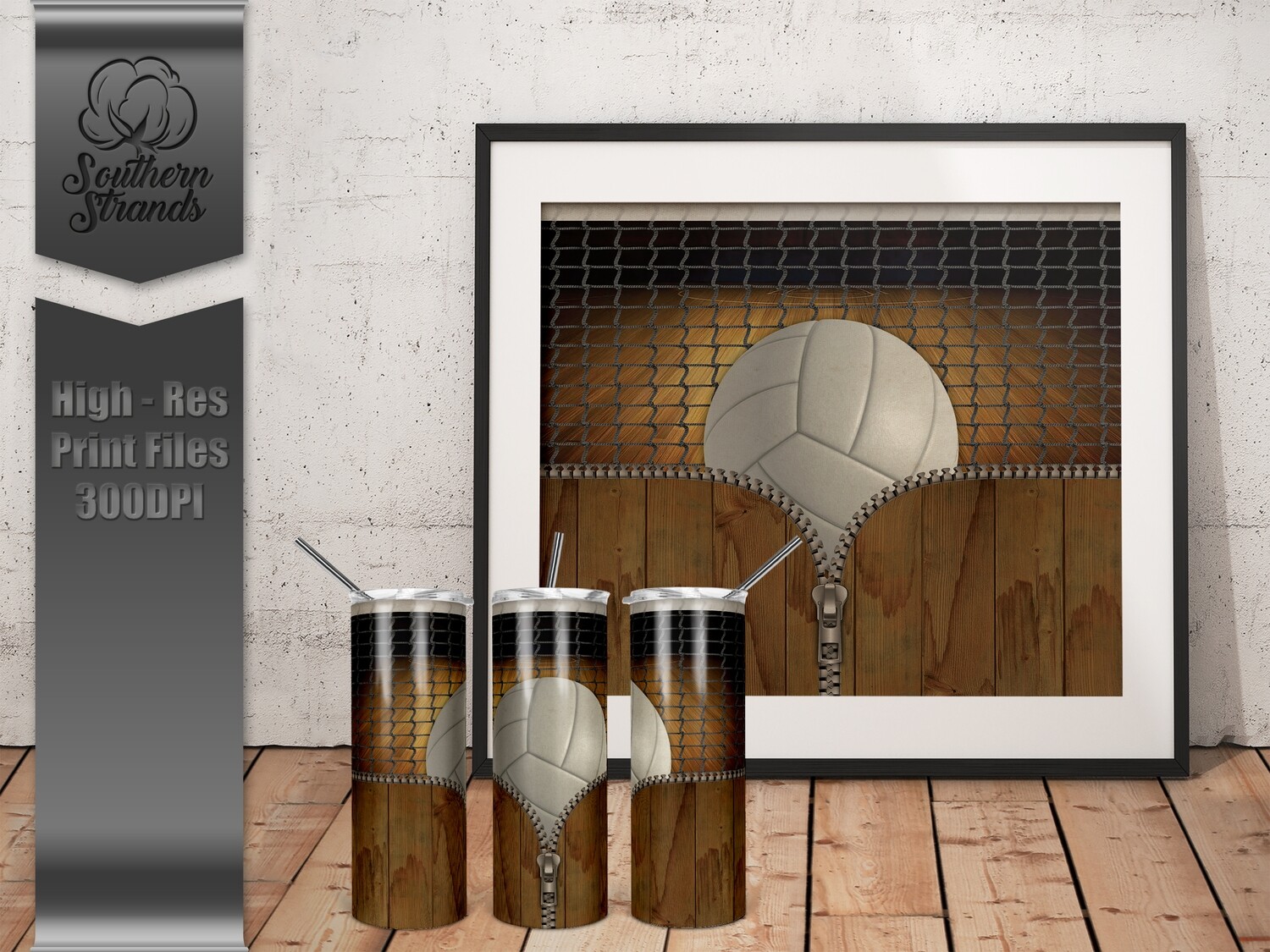 Zipper Volleyball Tumbler | DIGITAL DESIGN