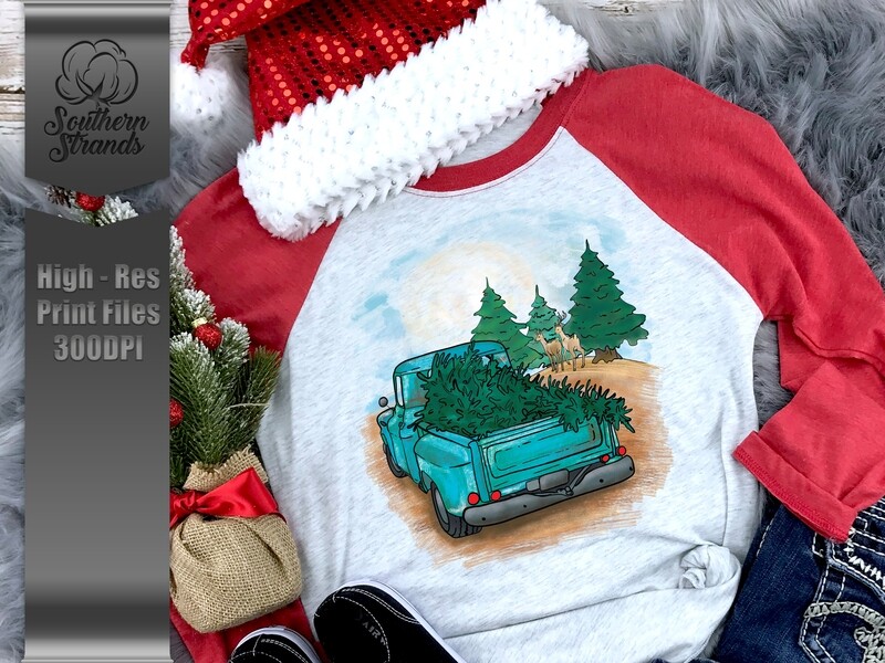 Country Christmas Truck | Digital Download