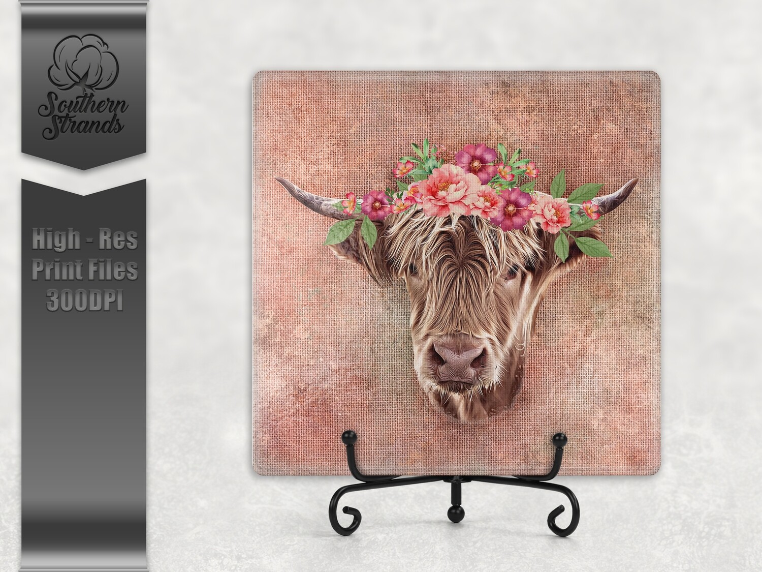 Flower Cow - Square | Digital Download
